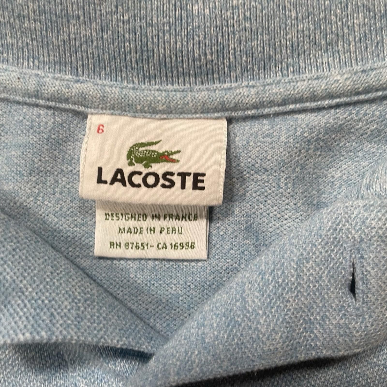 Lacoste Lacoste Polo Shirt Mens 6 XL Black Tennis Sports Golf Rugby Size US XL / EU 56 / 4 - 6 Thumbnail