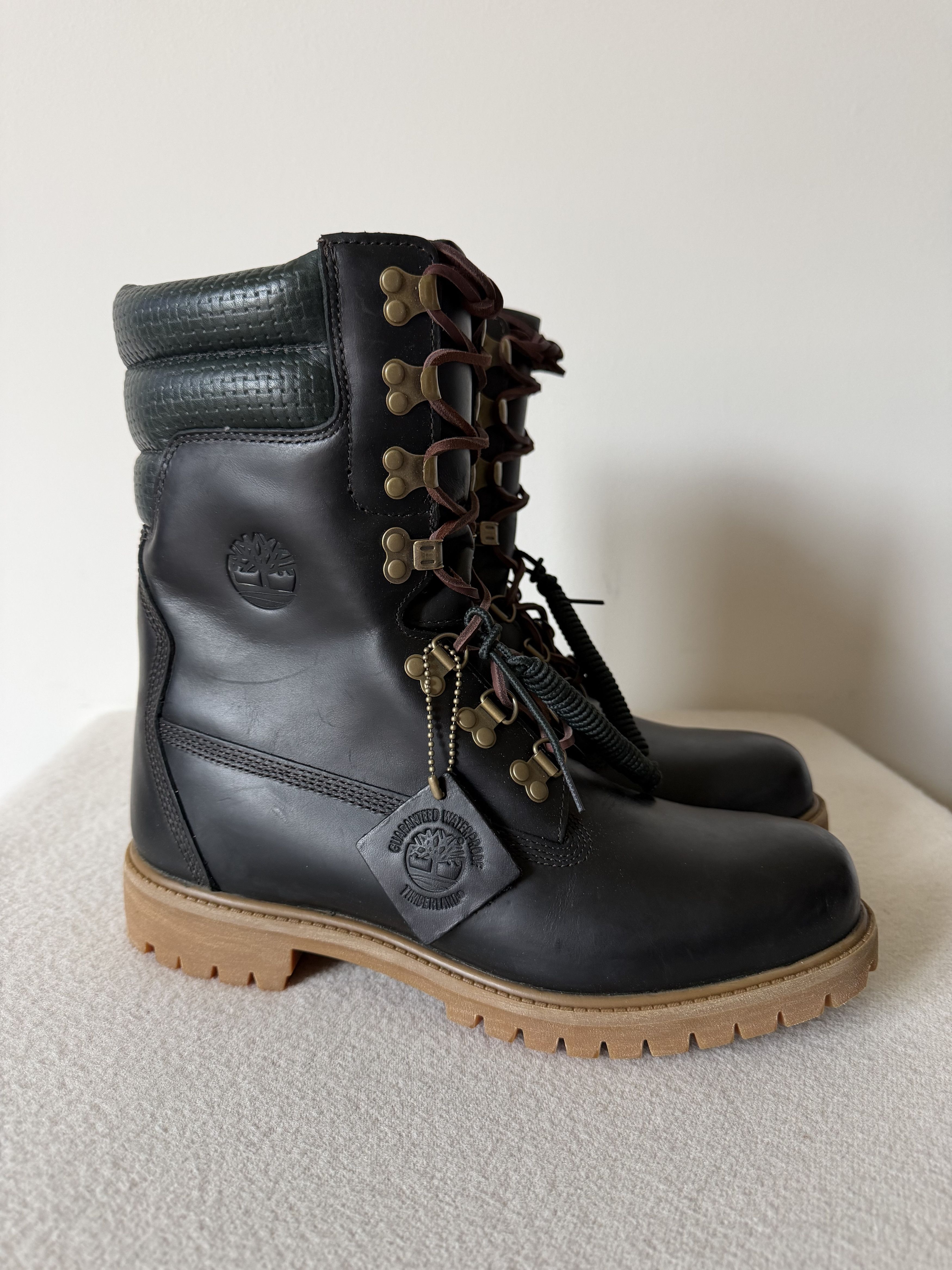 Timberland Timberland Premium Waterproof Super Boots Dark Green Leather Size US 10 / EU 43 - 1 Thumbnail