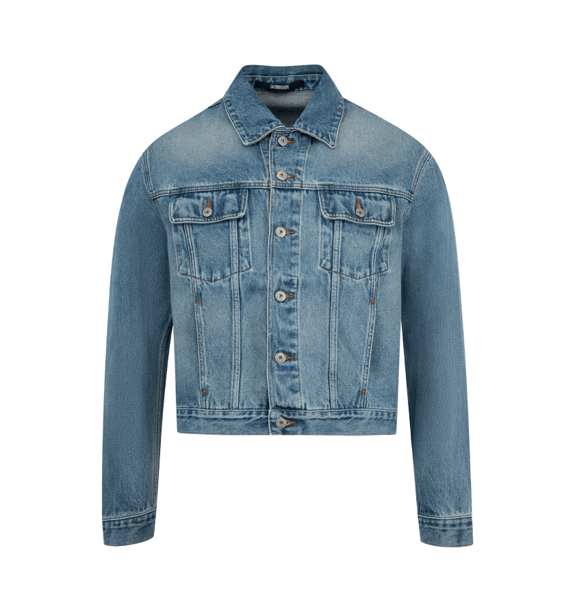 Jacquemus o1h1sh11225 Denim Jacket in Blue Size US M / EU 48-50 / 2 - 1 Thumbnail
