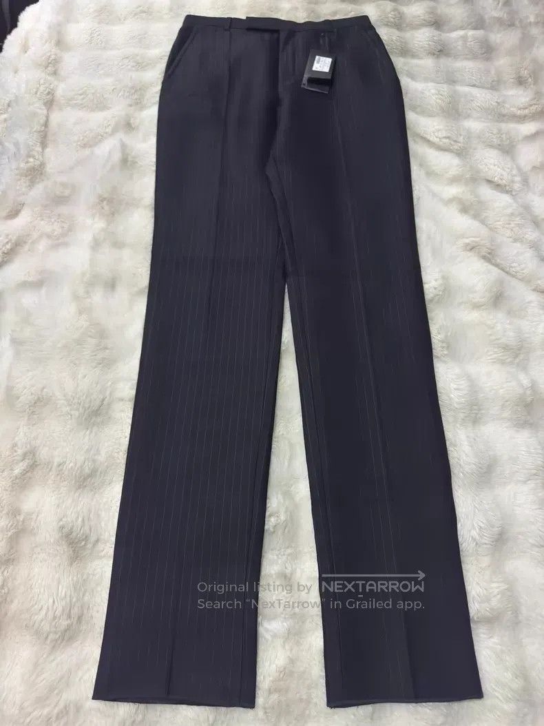 Saint Laurent Paris Saint Laurent Paris Striped Wool Silk Men's Dress Pants i Size US 28 / EU 44 - 1 Thumbnail