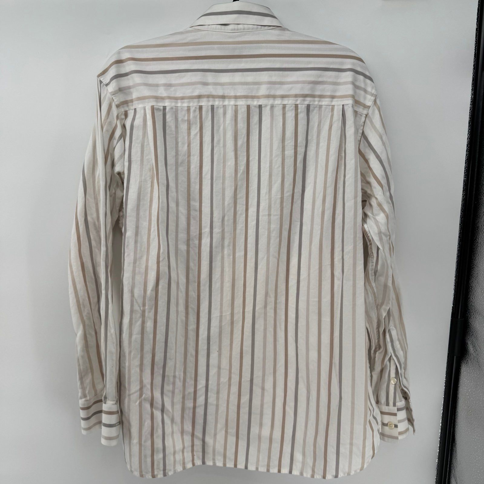 Perry Ellis Perry Ellis Dress Striped Shirt Large Size US L / EU 52-54 / 3 - 6 Thumbnail
