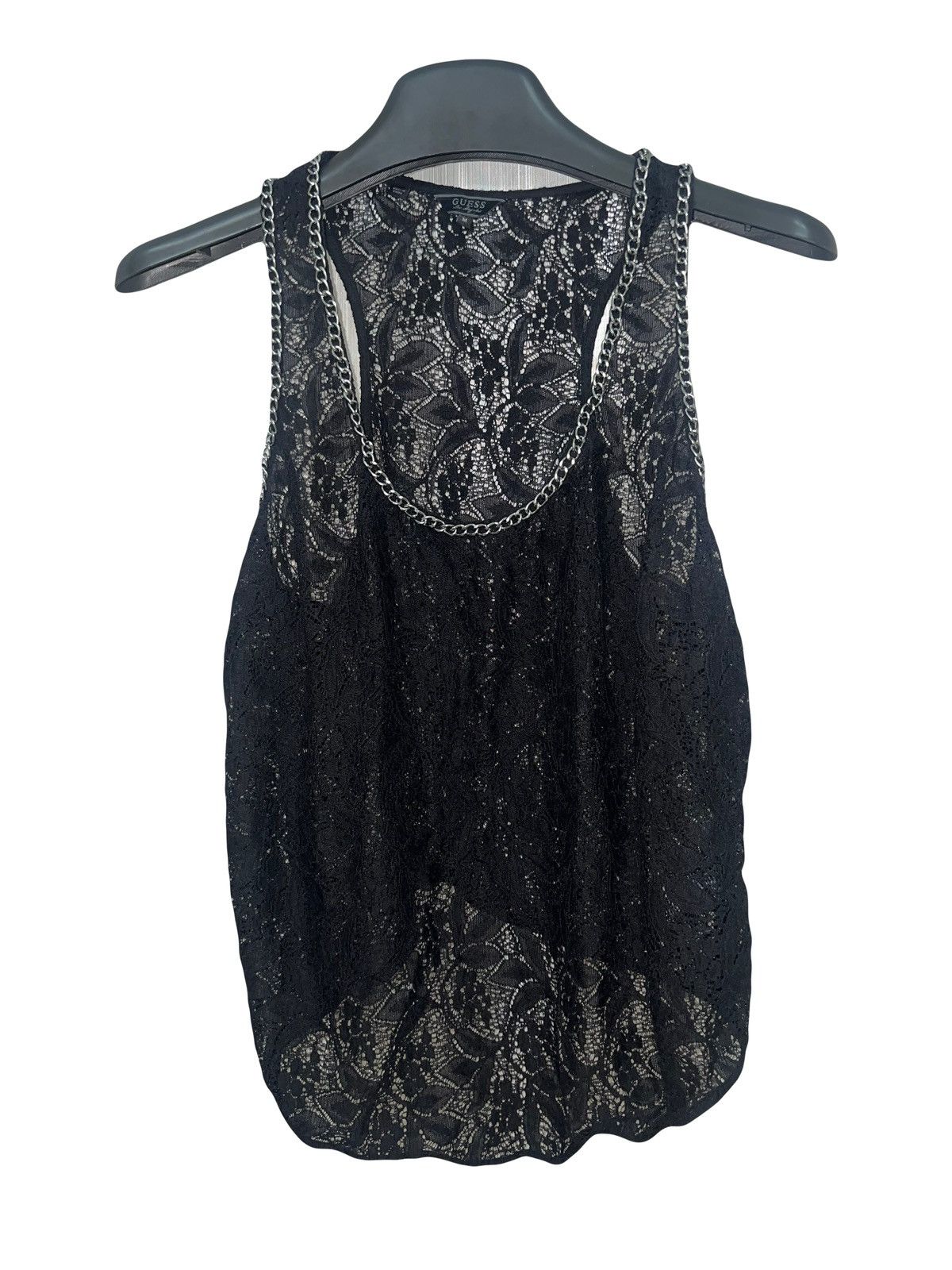 Guess Guess Y2K floral lace sheer tank top 🖤🥀 Size M / US 6-8 / IT 42-44 - 1 Thumbnail