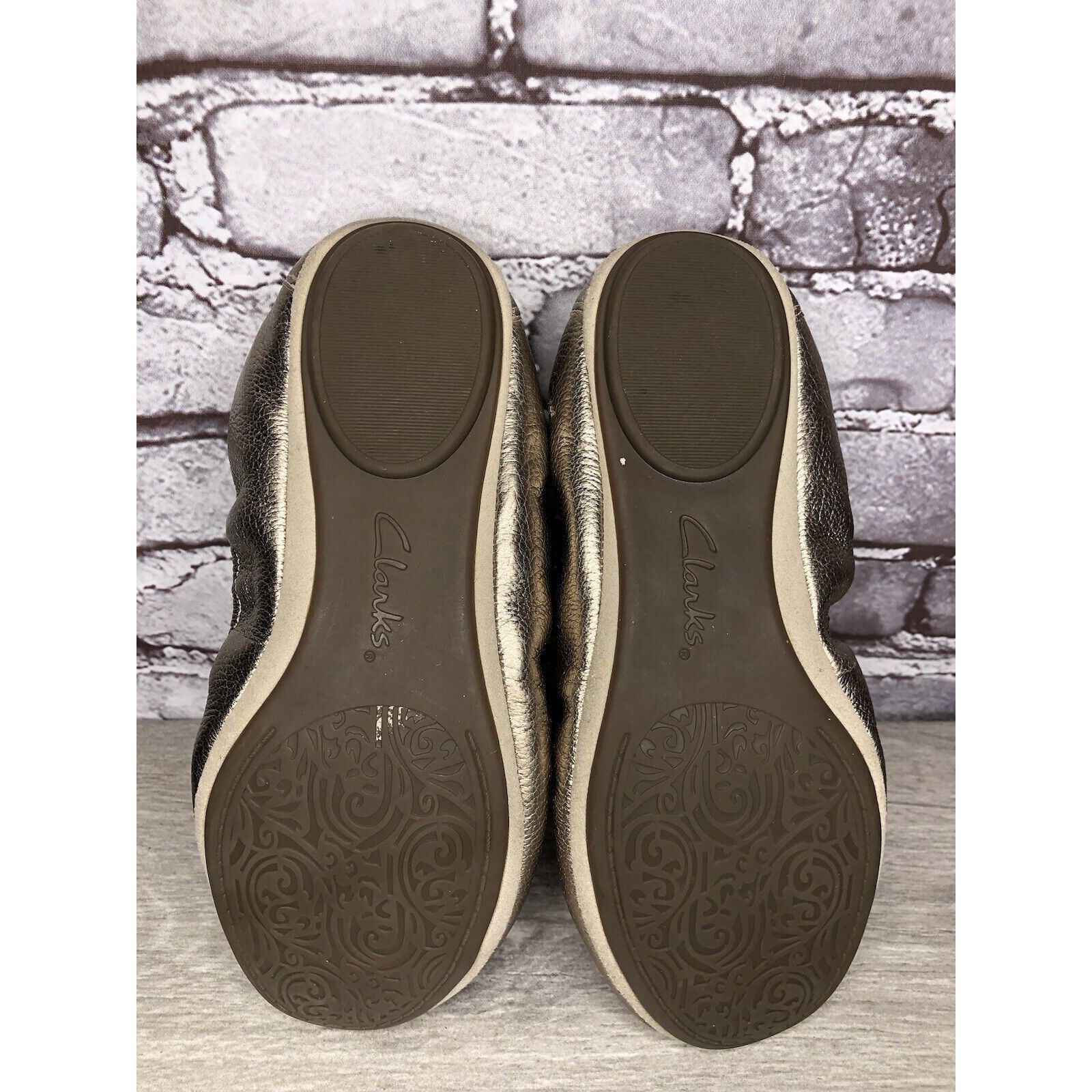 Clarks Clarks Artisan Bronze Gold Leather Casual Ballet Flats Shoes Size US 8 / IT 38 - 6 Thumbnail