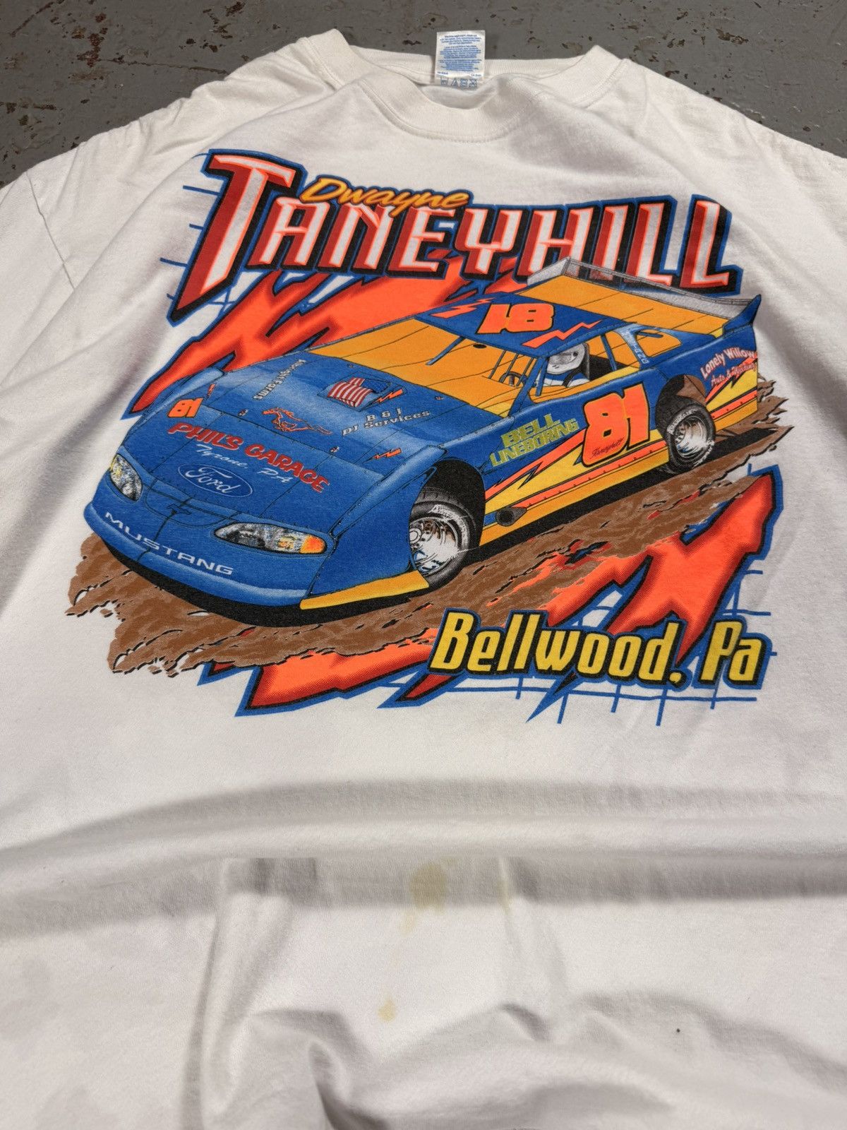 Vintage Vintage Taney Hill Nascar Racing Tee Size US XL / EU 56 / 4 - 2 Thumbnail