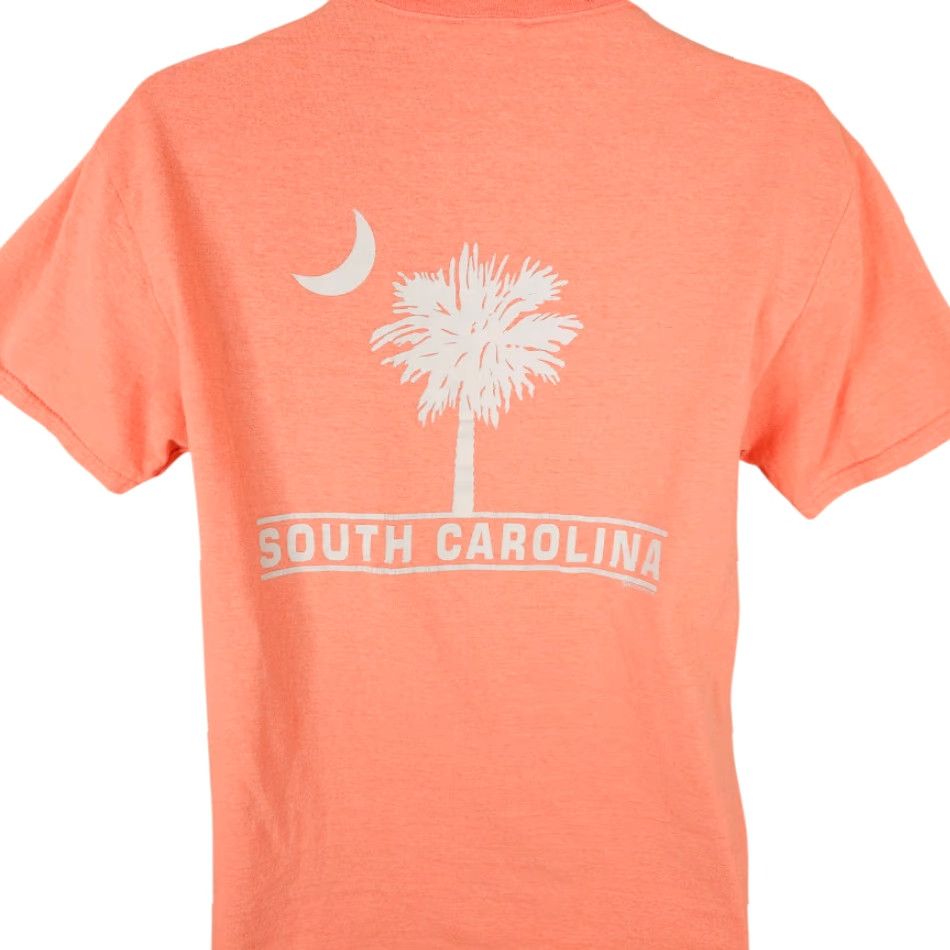 Fruit Of The Loom Fruit of the Loom South Carolina T Shirt Mens Size Medium Orange Travel Destination Tee Size US M / EU 48-50 / 2 - 4 Thumbnail