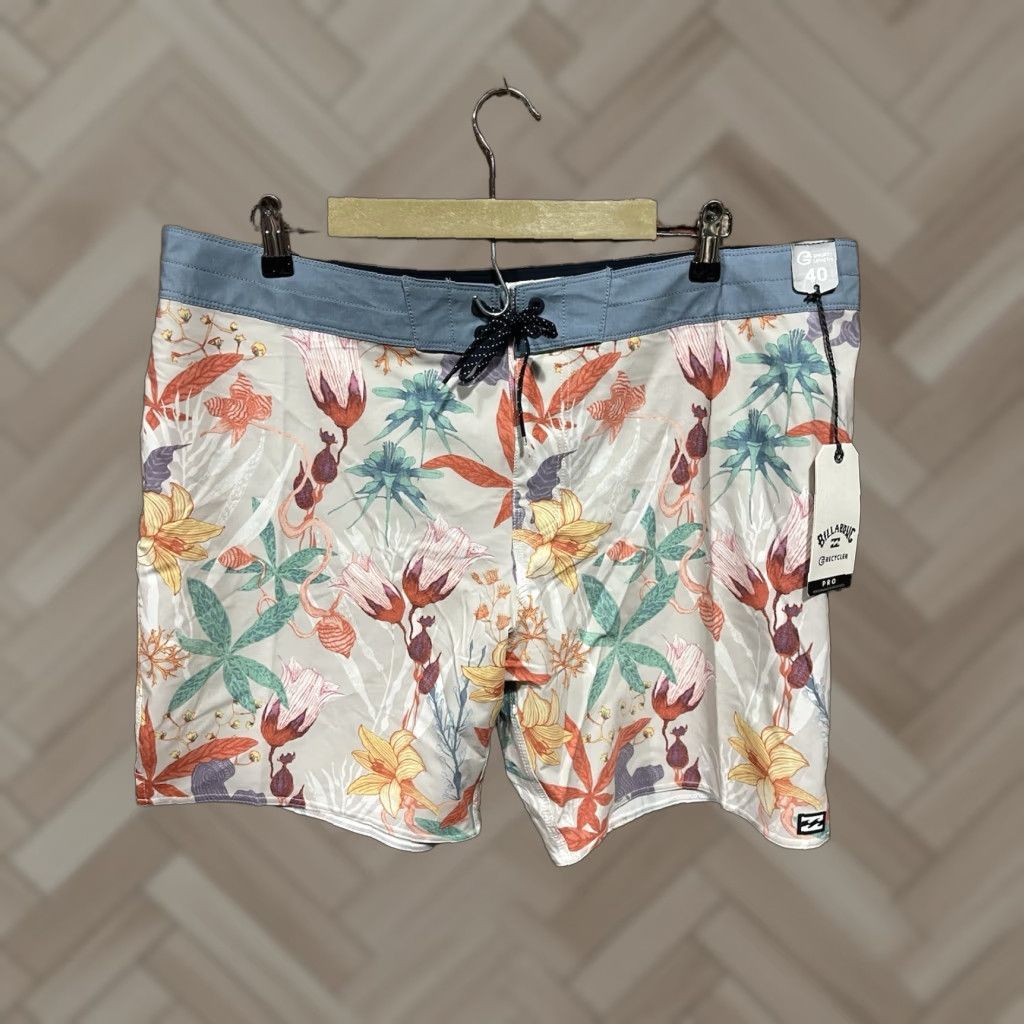 Billabong Billabong Sundays Pro Board Shorts Men’s Size 40 Surf Floral Multicolor NWT Size US 40 / EU 56 - 1 Thumbnail