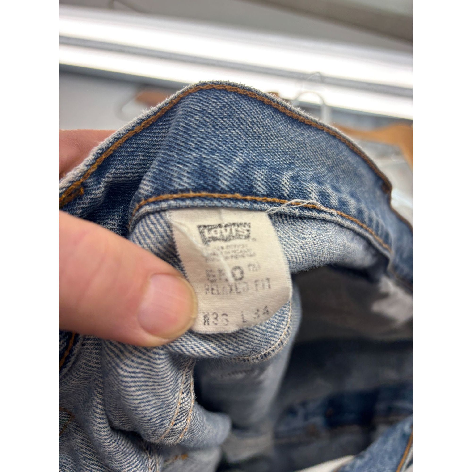 Levi's Vintage Levis Mens 550 Relaxed Fit Denim Shorts Light Wash S Size US 33 - 5 Thumbnail