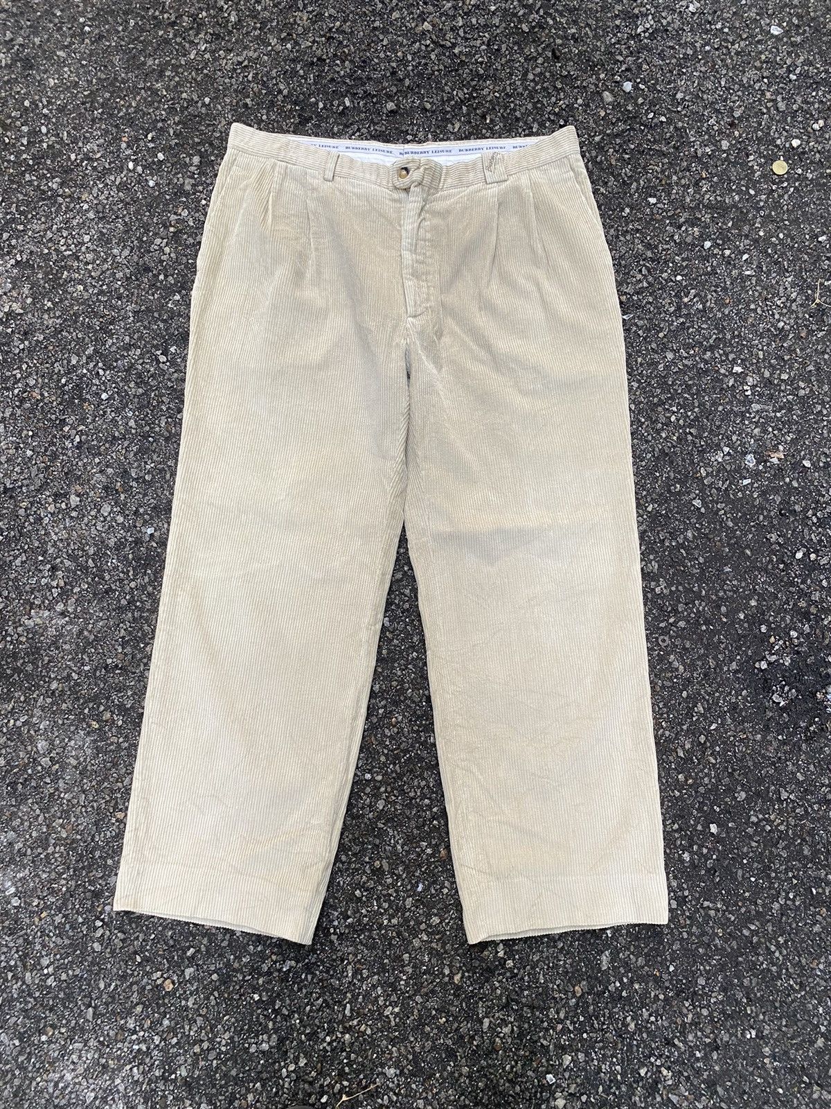 Burberry × Vintage VINTAGE BURBERRY CORDUROY PANTS Size US 37 - 1 Thumbnail