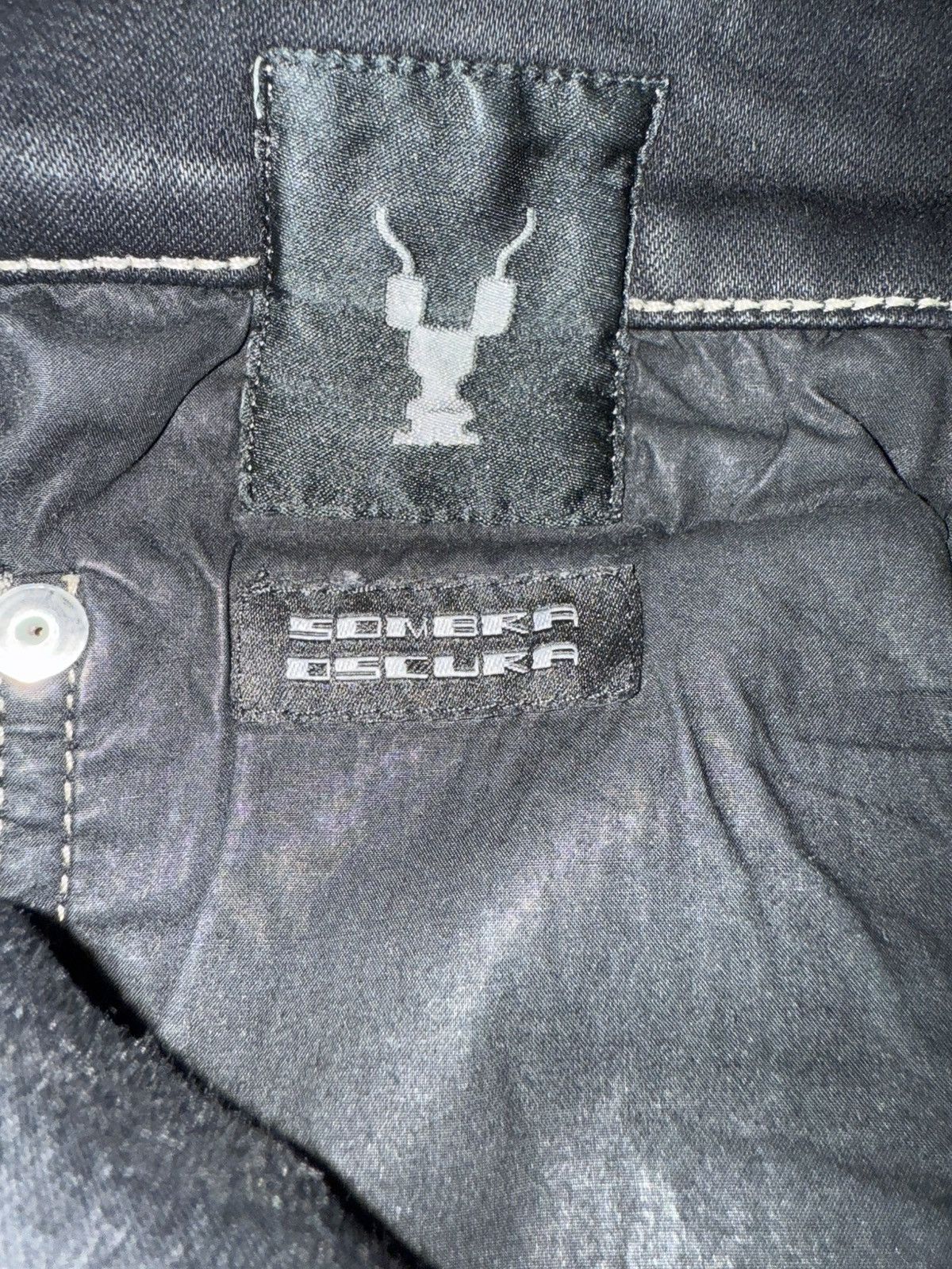 Rick Owens × Rick Owens Drkshdw Rick Owen Drkshdw Waxed Nagakin Cut Denim Size US 32 / EU 48 - 3 Thumbnail