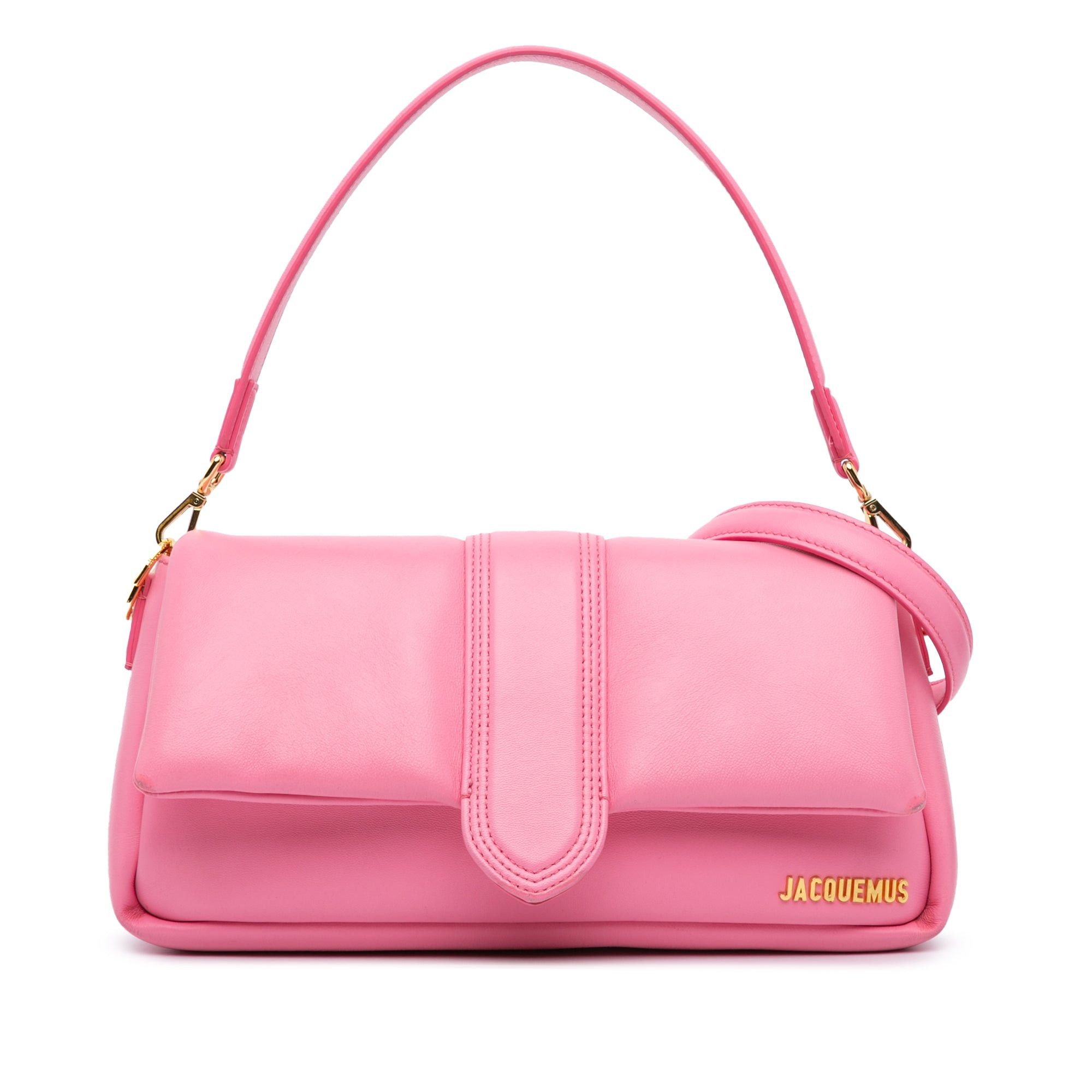 Jacquemus Jacquemus Lambskin Le Bambimou Satchel Pink Size ONE SIZE - 1 Thumbnail