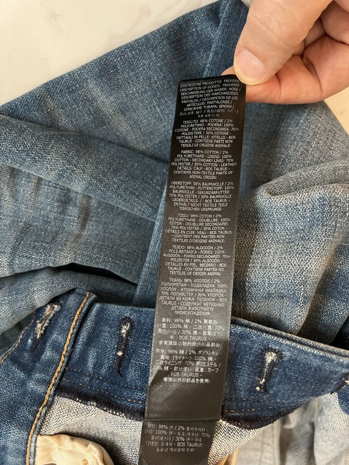 Tom Ford Tom Ford Standard Fit Whashed Blue Jean 34 98% Cotton Size US 34 / EU 50 - 14 Thumbnail