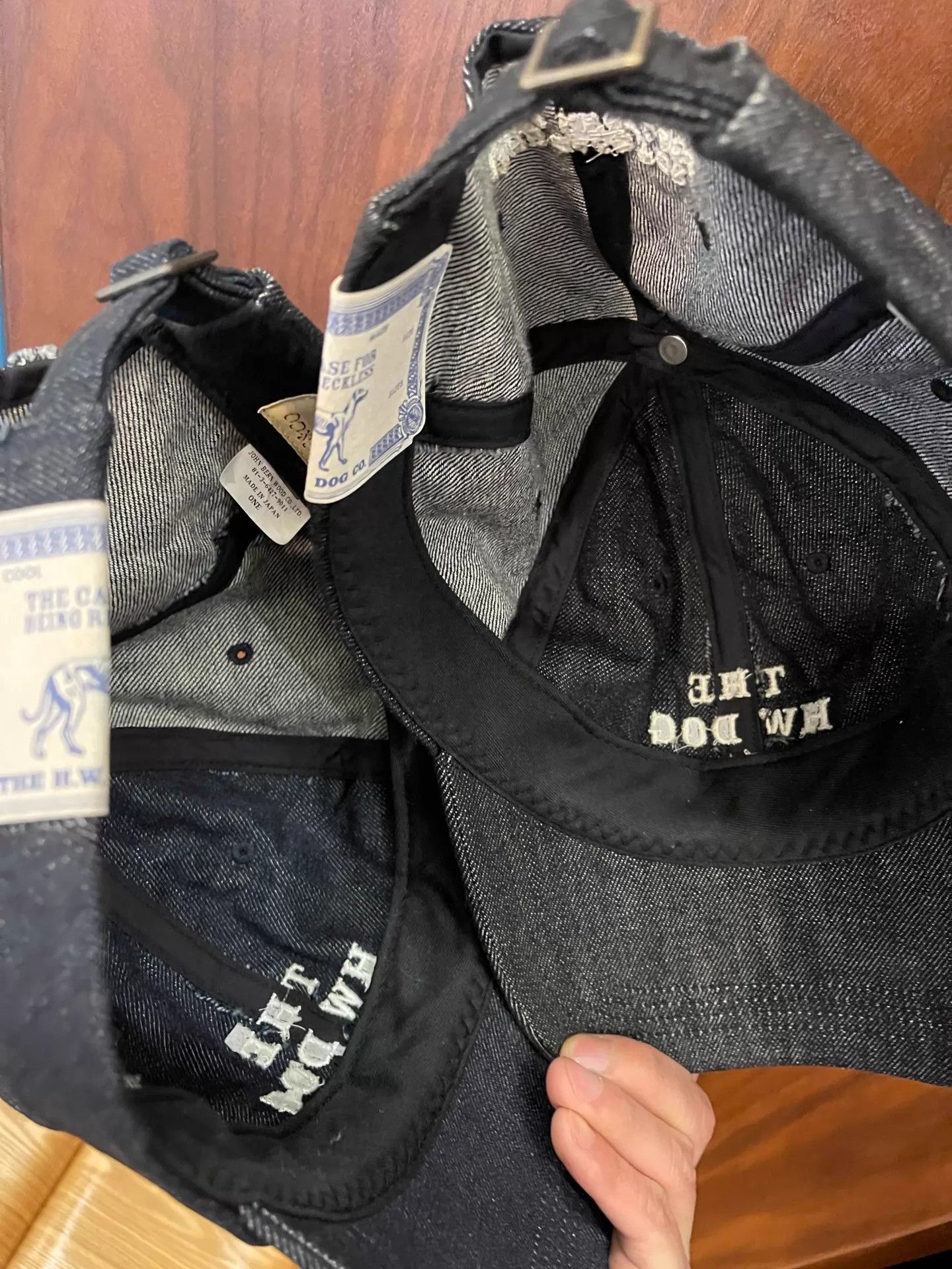 THE H.W.DOG&CO. H.W.DOG Hat Deep Crown One Size Light/Dark Worn 1x Good Shape Size ONE SIZE - 4 Thumbnail