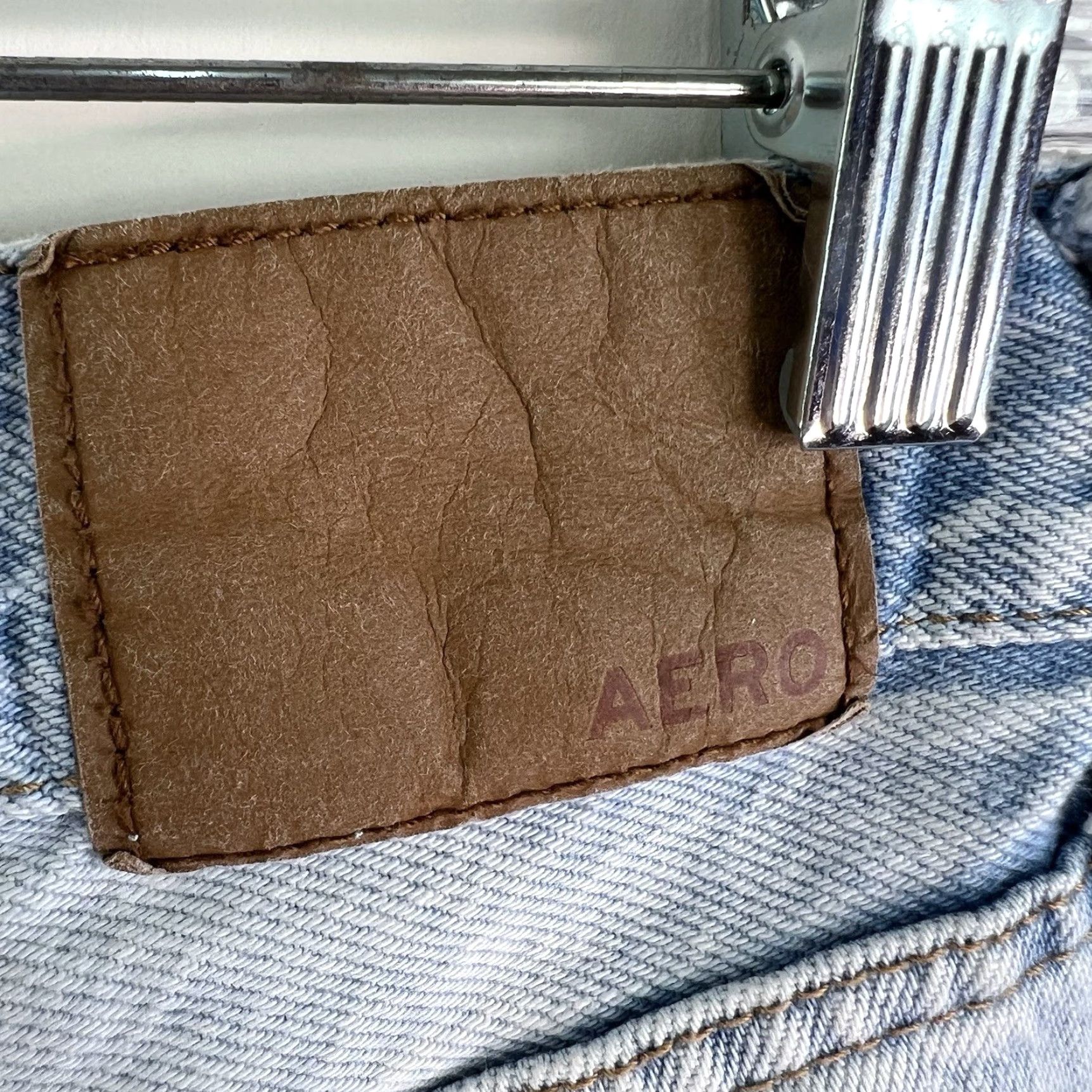 Vintage Aéropostale Mom Distressed Straight Denim Jeans 30 28 Regular 2 Blue Denim Size 26" / US 2 / IT 38 - 6 Thumbnail