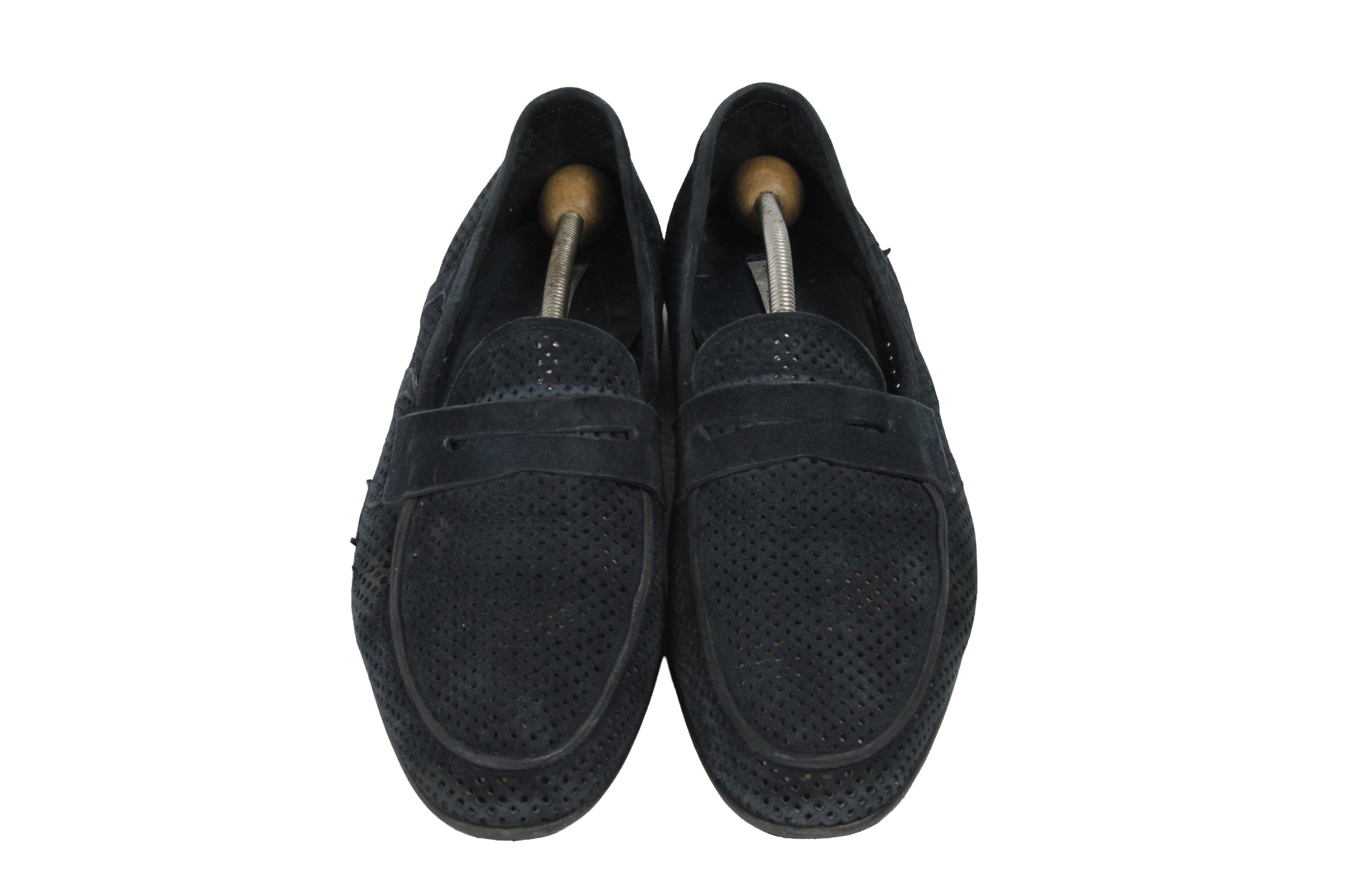 John Galliano 00S Logo Y2K Style Suede Mesh Loafers Vintage Size US 11 / EU 44 - 7 Thumbnail