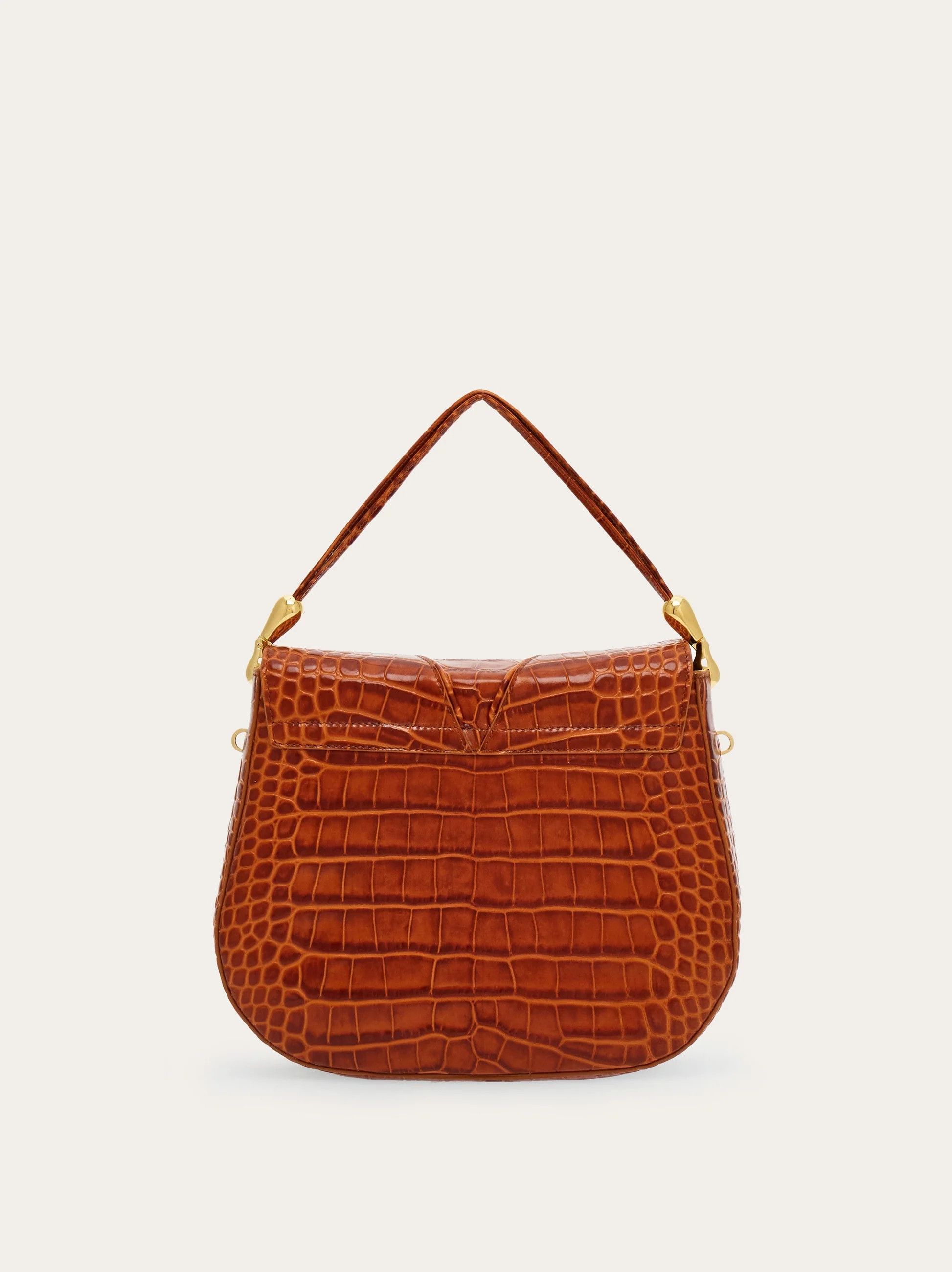 Salvatore Ferragamo o1s1rm0924 Size: OS / Leather Hand Bag in Brown Size ONE SIZE - 3 Thumbnail