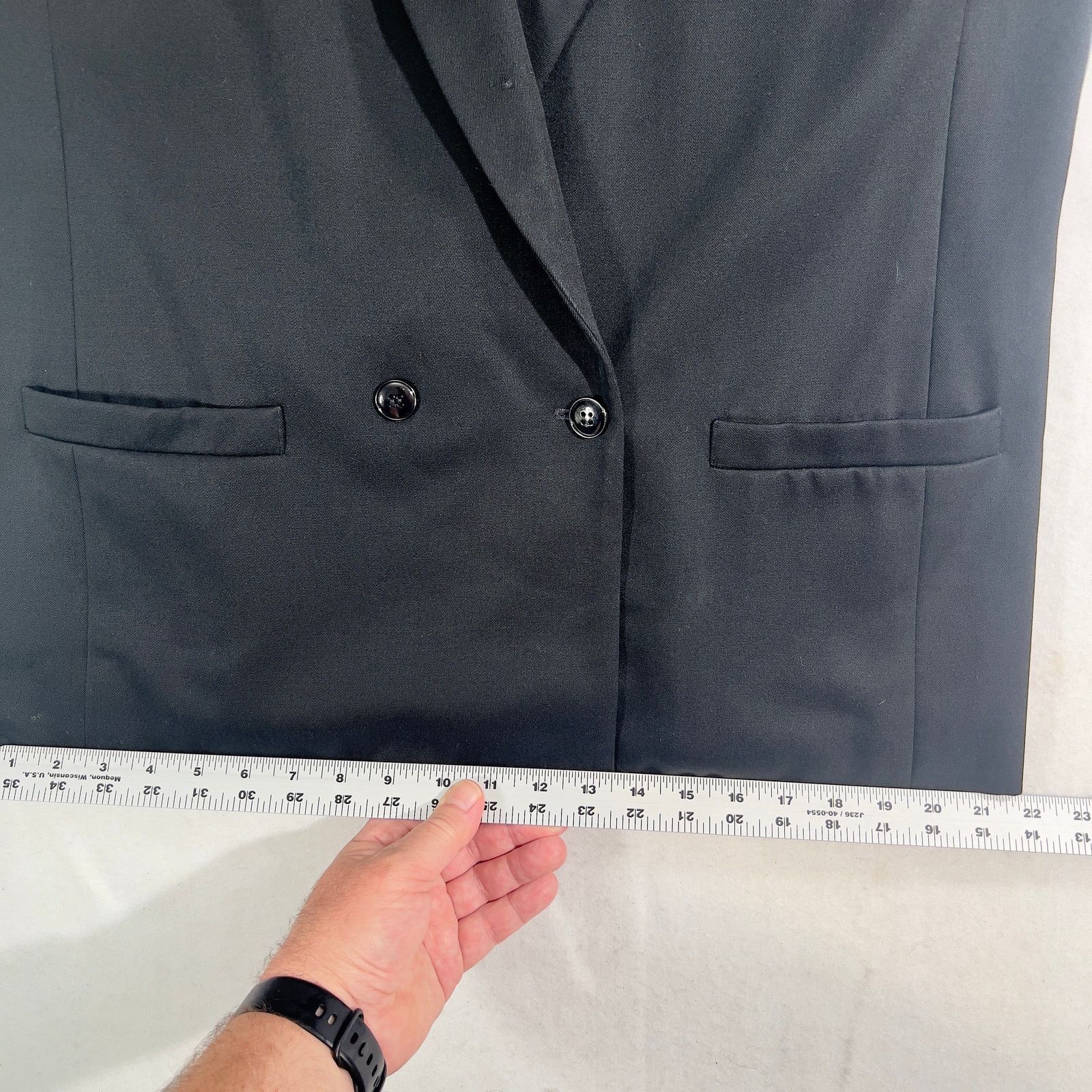 Oleg Cassini Oleg Cassini Blazer Single Button Double BreastBlack Pockets Size M / US 6-8 / IT 42-44 - 7 Thumbnail