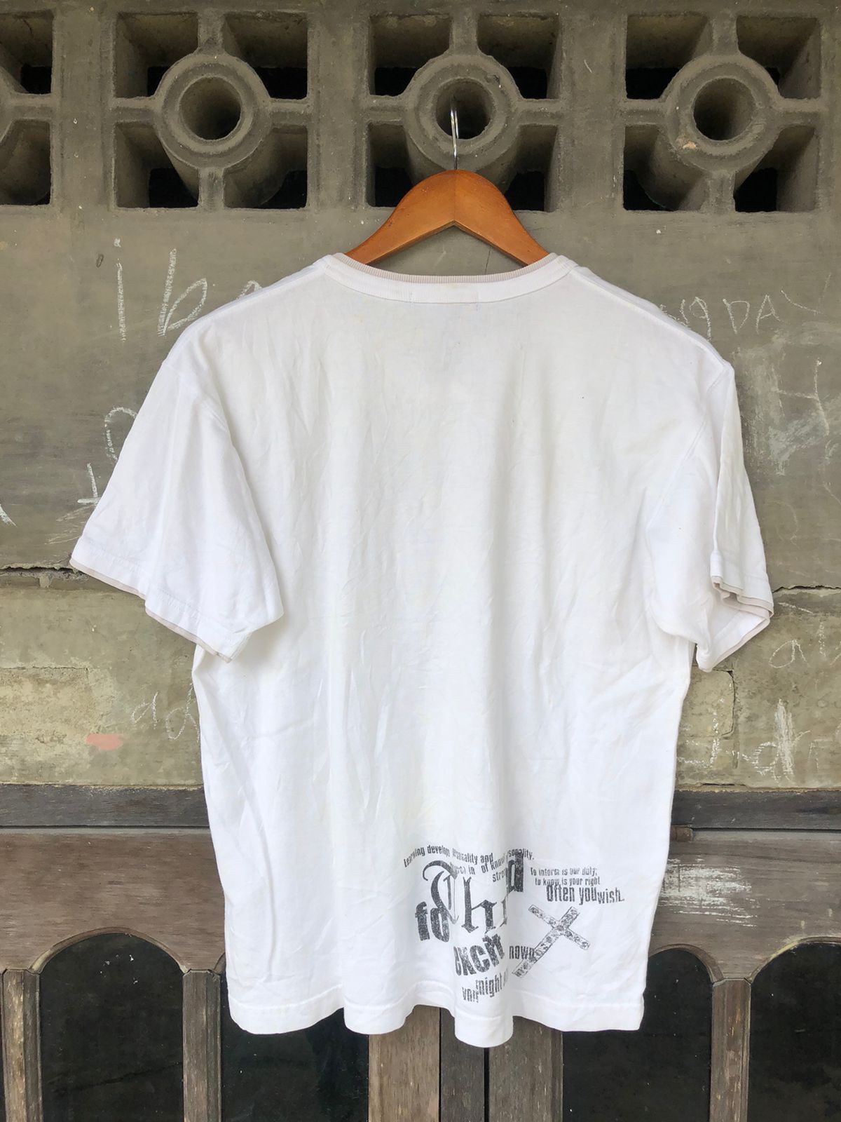 If Six Was Nine × Japanese Brand × Le Grande Bleu (L.G.B.) Y2k Cross Grunge Tee Size US M / EU 48-50 / 2 - 2 Thumbnail