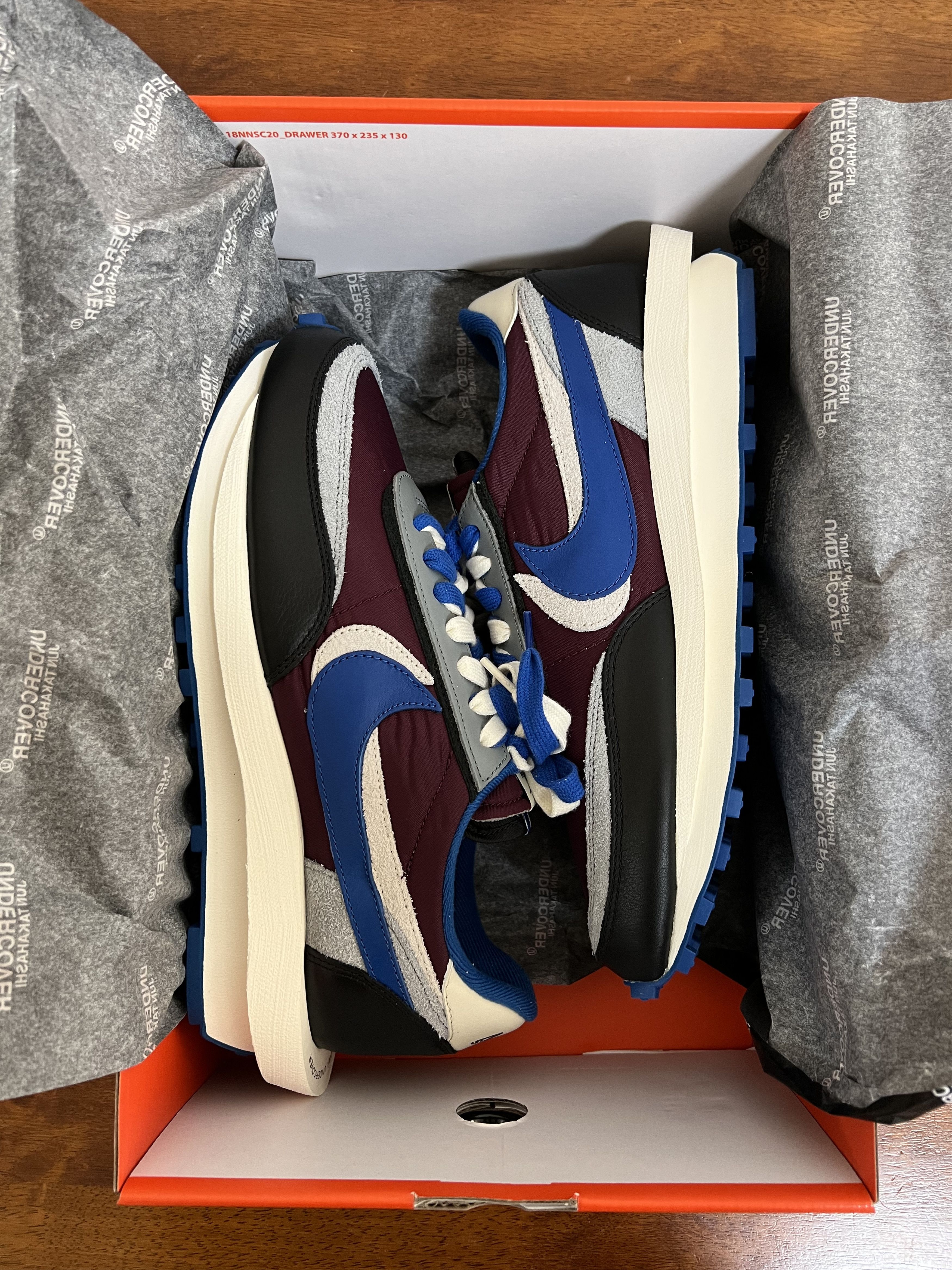 Nike × Sacai × Undercover 💚 2021 Sacai x Undercover x Nike LD Waffle Team Royal NEW Size US 11 / EU 44 - 10 Thumbnail