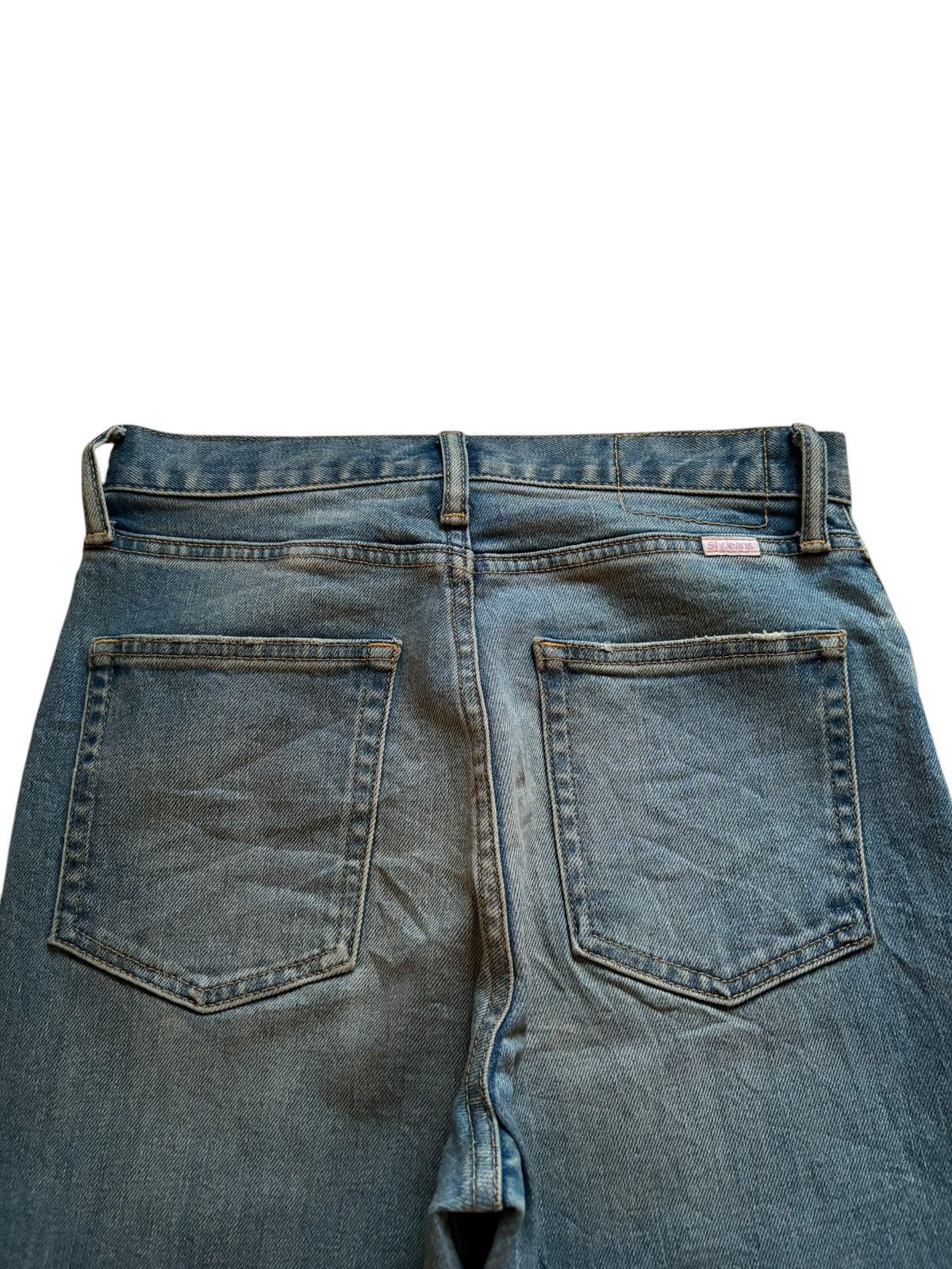 Japanese Brand Vintage Japanese Brand Mud Wash Distress Ripped Flare Jeans Size 27" / US 4 / IT 40 - 8 Thumbnail