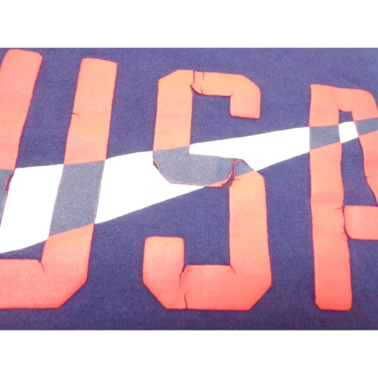 Nike Nike USA Blue Crew Neck Short Sleeve T Shirt Large Men Sports Graphic Vintage: No Flaws Size US L / EU 52-54 / 3 - 2 Thumbnail