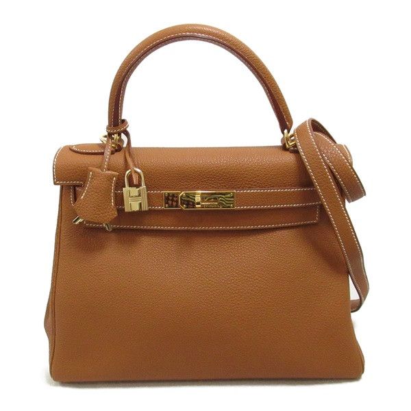 image of Hermes Togo Kelly 28 in Brown, Women's