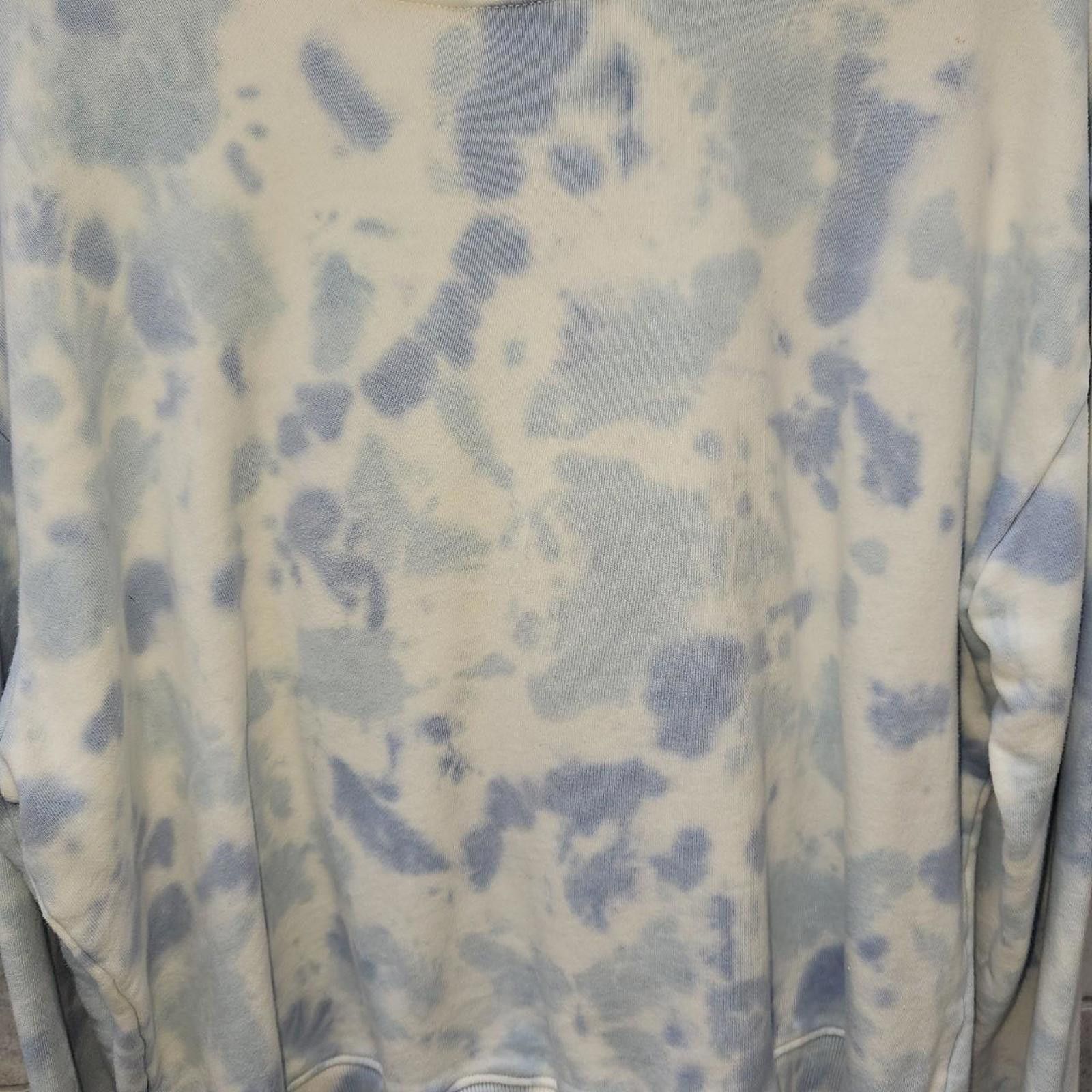 Other Women's White and Blue Tie-Dye Sweatshirt Size XL / US 12-14 / IT 48-50 - 2 Thumbnail
