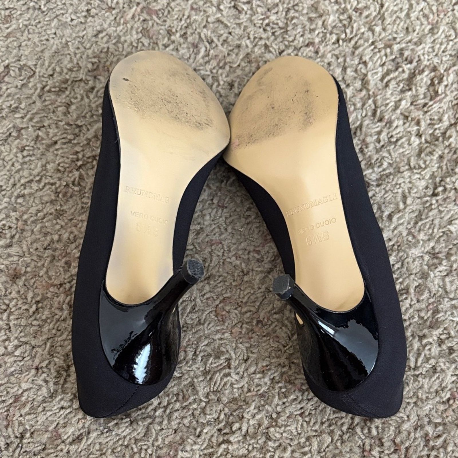 Bruno Magli Bruno Magli Black Peep Toe Heels Size US 6.5 / IT 36.5 - 3 Thumbnail