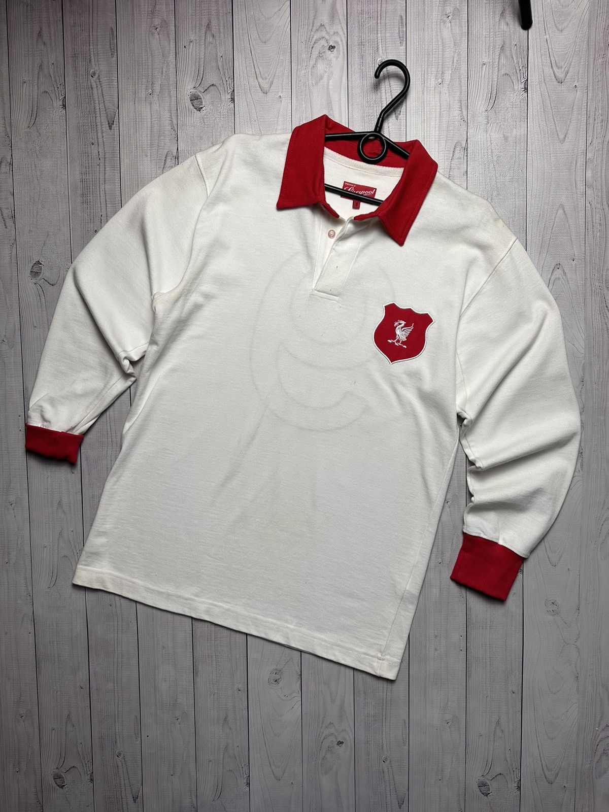 Vintage Liverpool retro jersey long sleeve logo size S/M