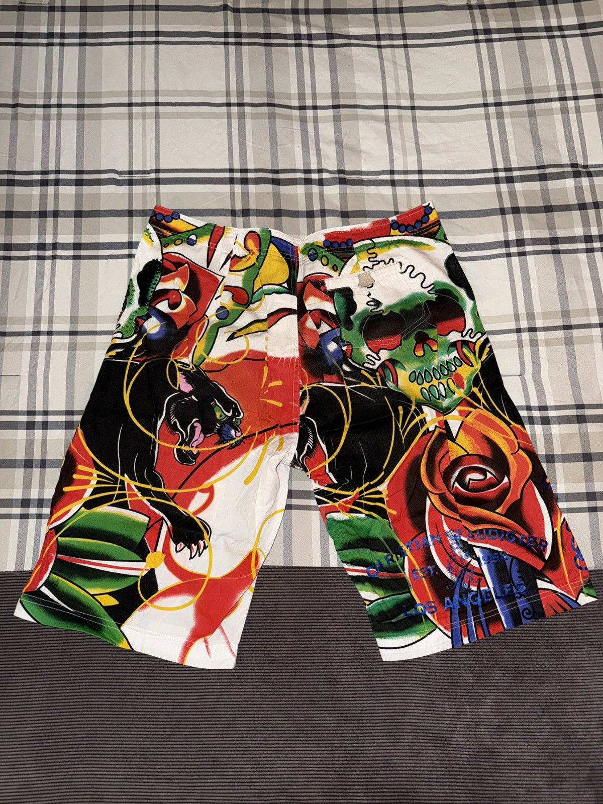 Christian Audigier × Ed Hardy Christian Audigier Shorts Size US 34 / EU 50 - 4 Thumbnail