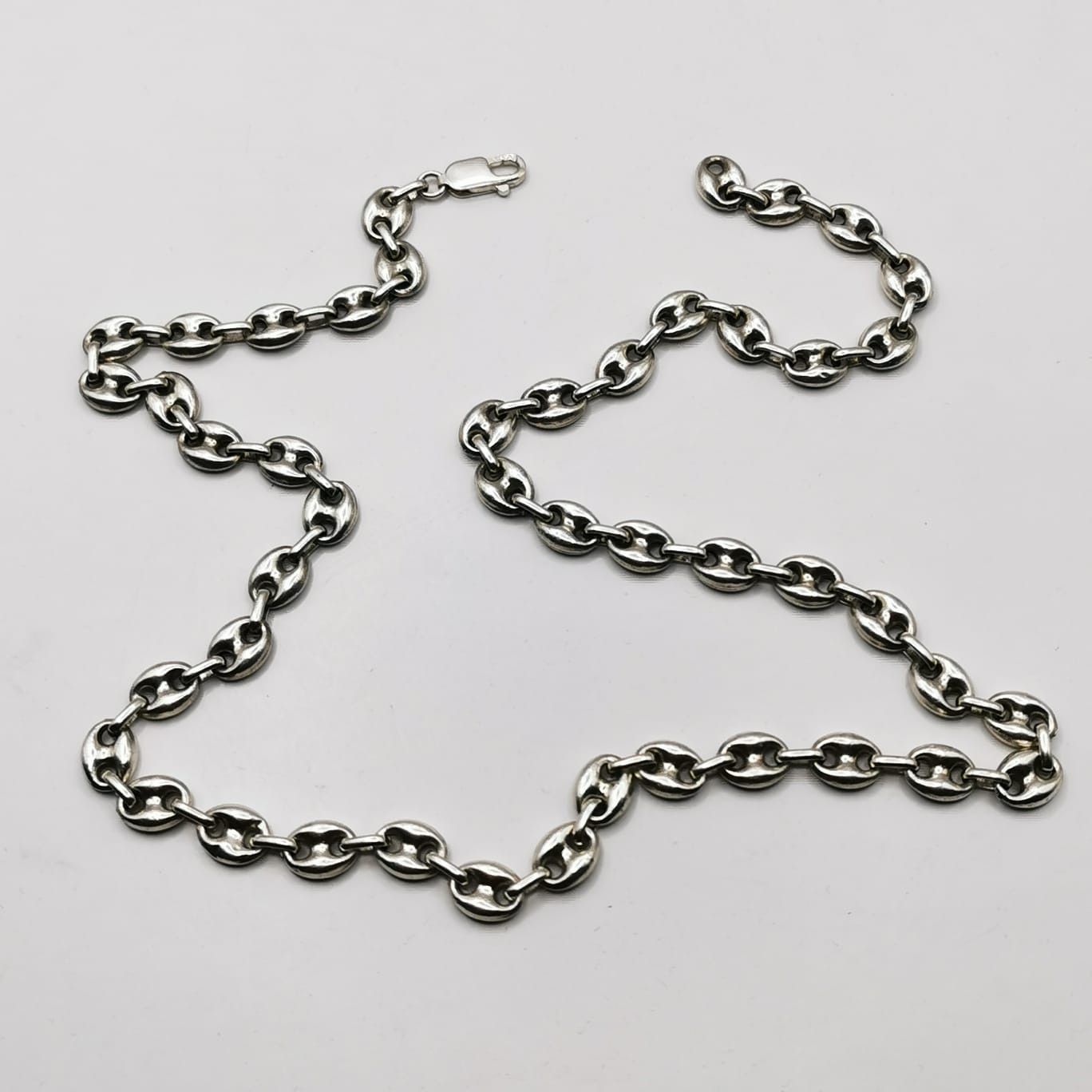 Sterling Silver Vintage Jewelry Chain, 925 Sterling Silver, Signed 44.09g Size ONE SIZE - 4 Thumbnail