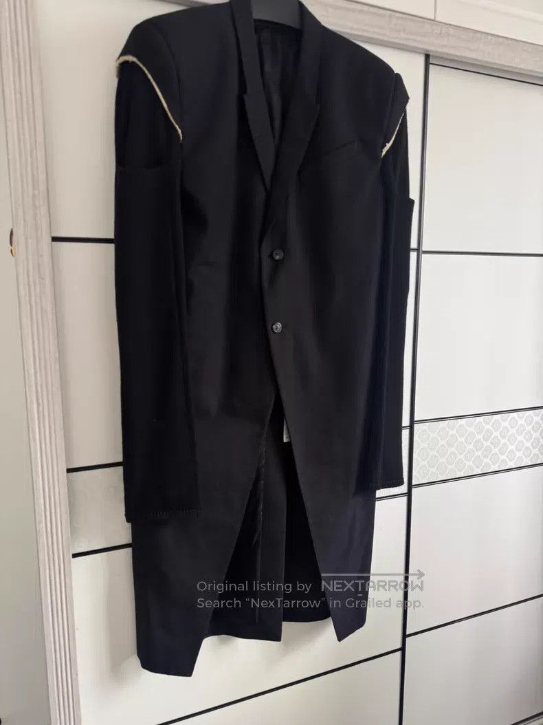 Rick Owens RICK OWENS Oversized Shoulder Patchwork Coat Size US XXS / EU 40 - 2 Thumbnail