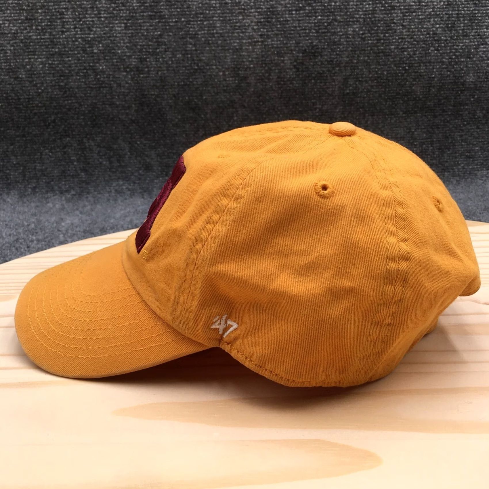 Logo 7 University Of Minnesota Baseball Cap Hat Mens OS Gold Yellow Embroidered Logo Size ONE SIZE - 4 Thumbnail