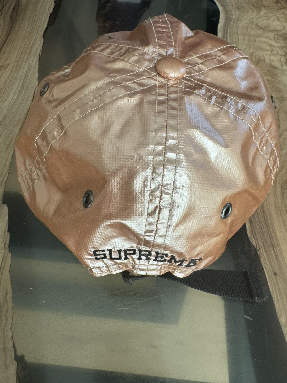 Supreme × The North Face SS18 Supreme®/The North Face® Metallic 6-Panel Hat Rose Gold Size ONE SIZE - 4 Thumbnail