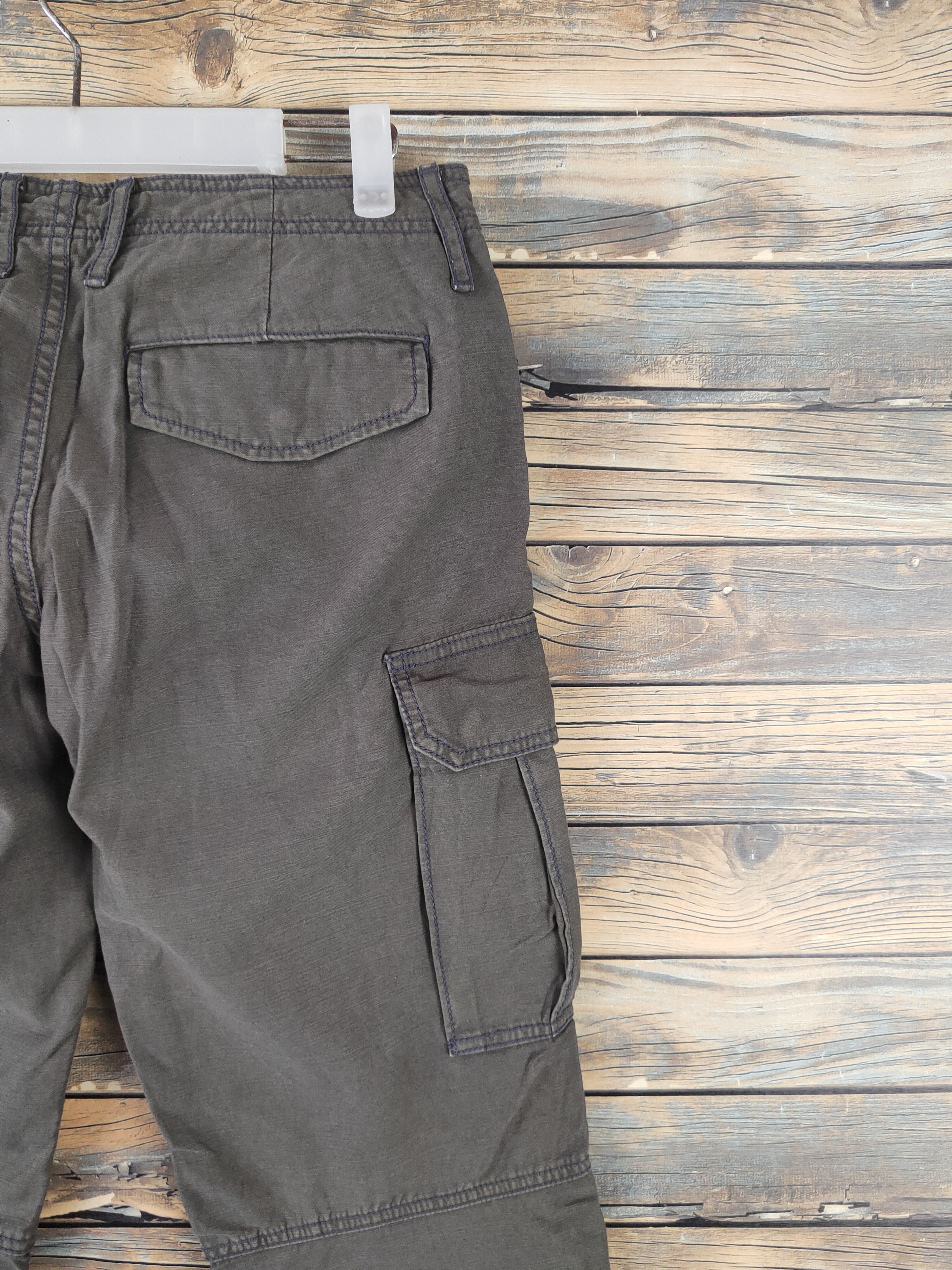 Surplus Research DL Surplus-Blue Way Olive Multipocket Cargo Pants #452 Size US 29 - 10 Thumbnail