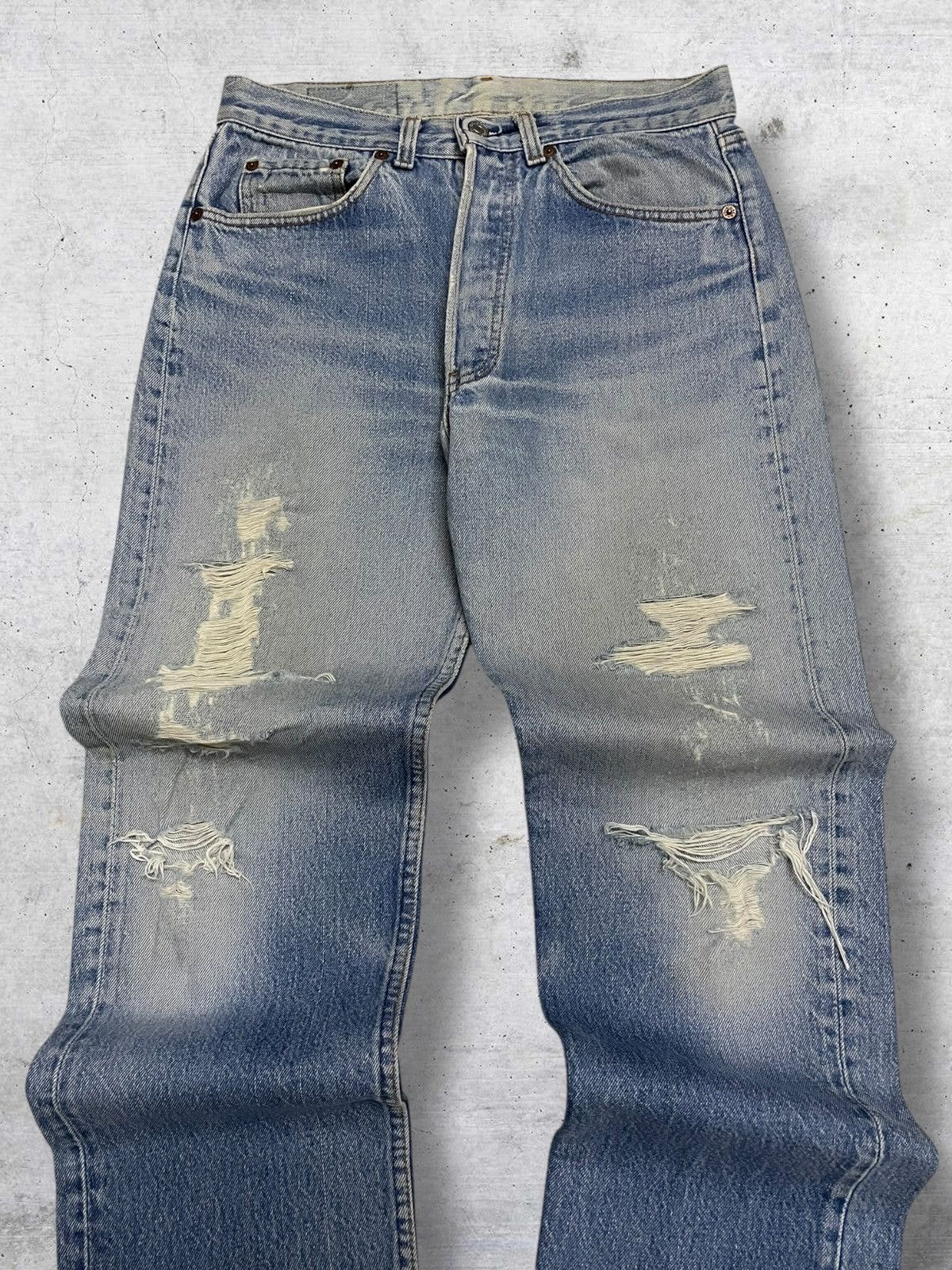 Levi's Vintage Clothing VINTAGE 501 LEVIS 90S DESIGNER OG DESIGN DISTRESSED DENIM Size US 29 - 4 Thumbnail