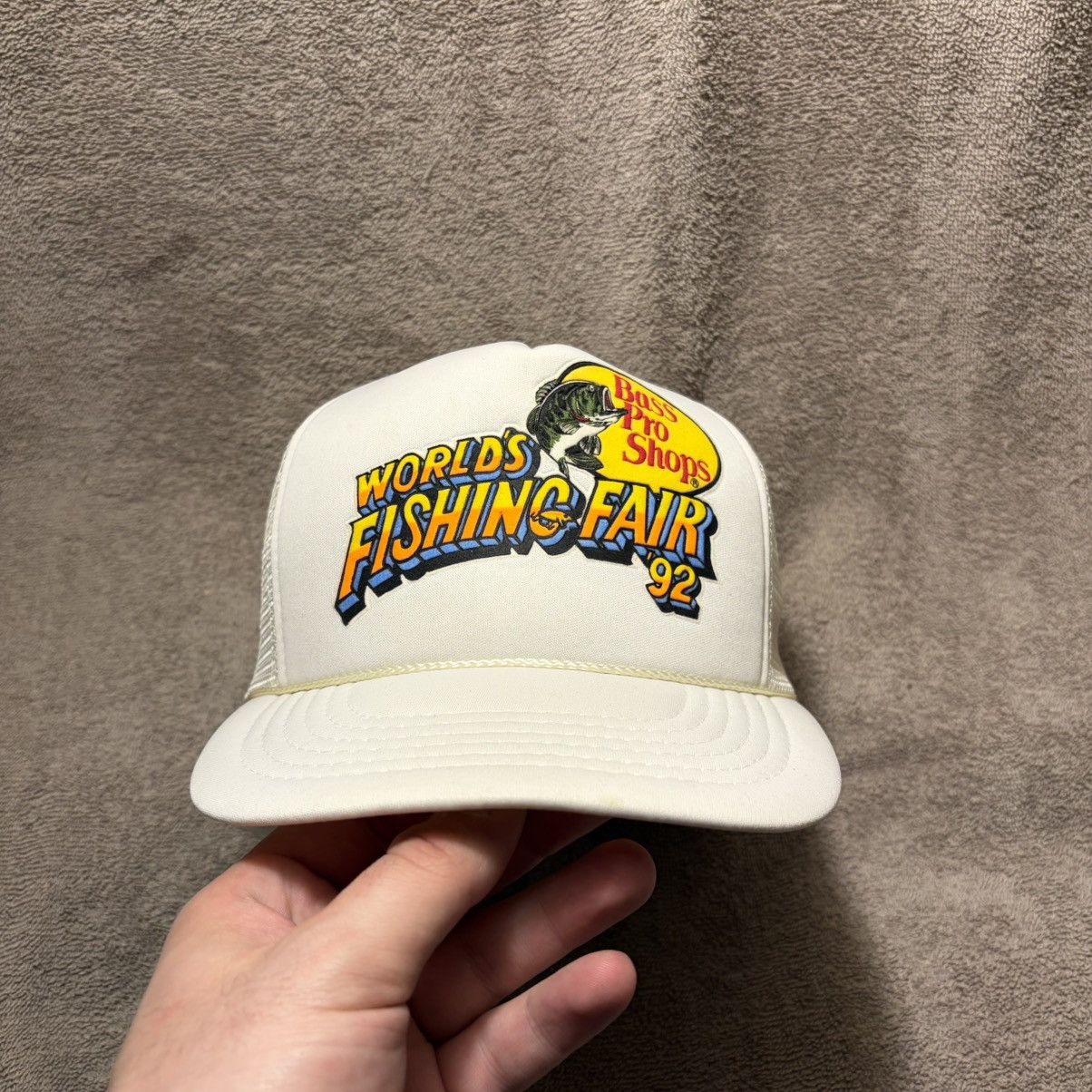 Bass Pro Shops Vintage 90s Bass Pro Shop Fishing Fair SnapBack Trucker Hat Size ONE SIZE - 4 Thumbnail