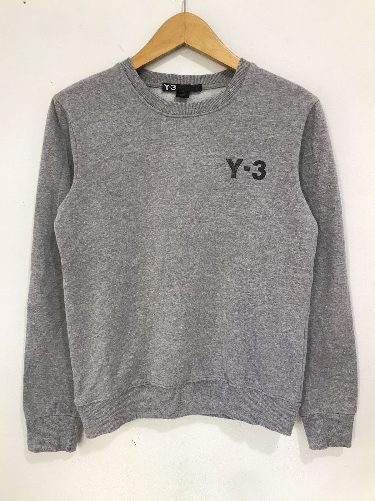 Image of Yohji Yamamoto Y-3 Sweatshirt in Grey, Men's (Size Small)