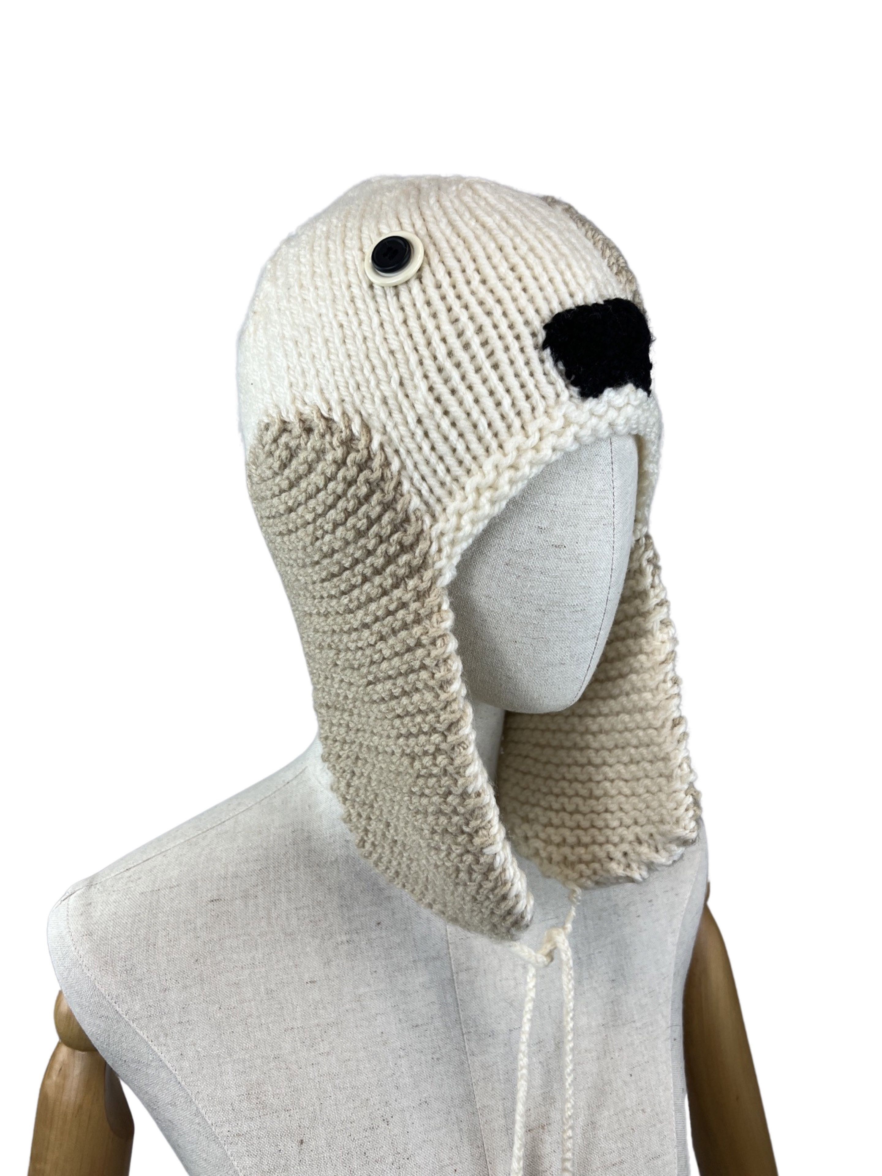 Vintage Gorpcore Knitted Hat Ski Snowboarding Style Floppy Ears Size ONE SIZE - 9 Thumbnail