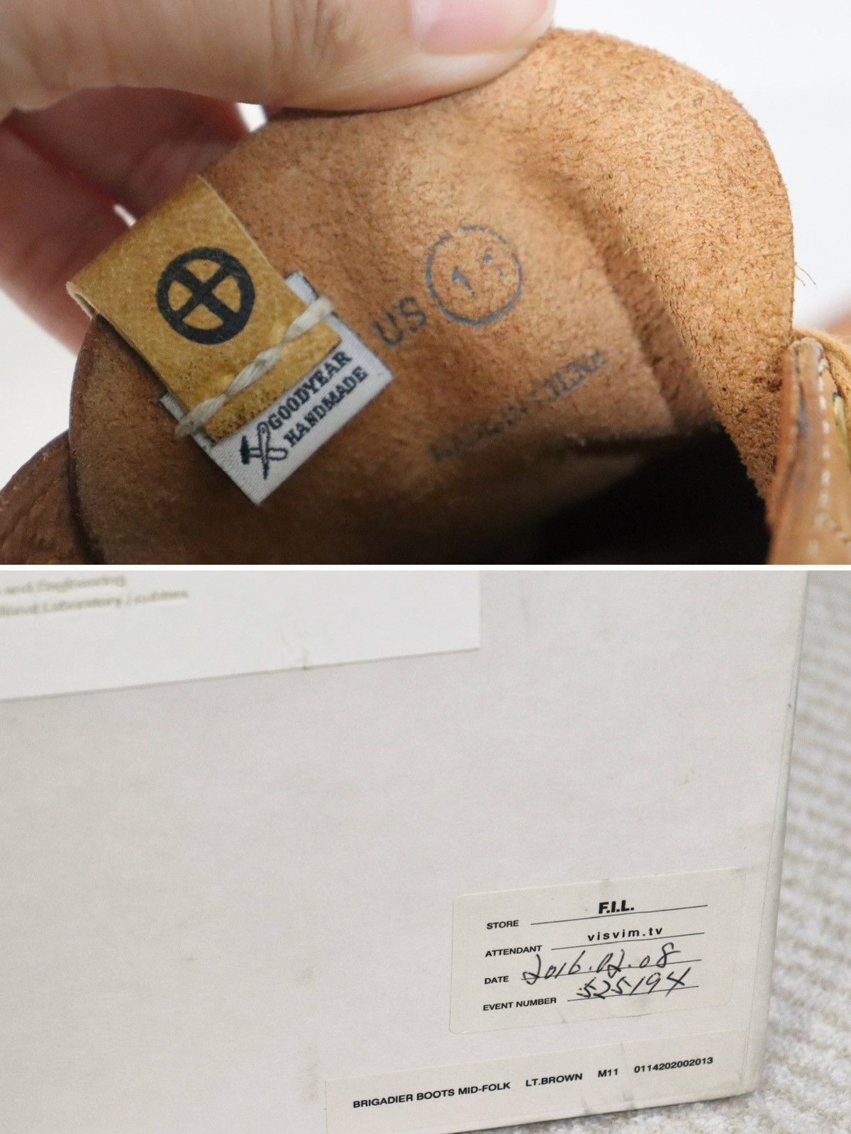 Visvim 14aw Brigadier Boots Folk（Kudu）