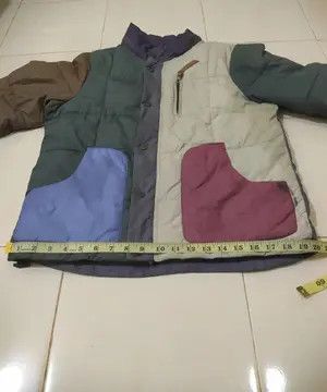 Japanese Brand Corisco Japan Colourblock Quilted Jacket Size US M / EU 48-50 / 2 - 16 Thumbnail