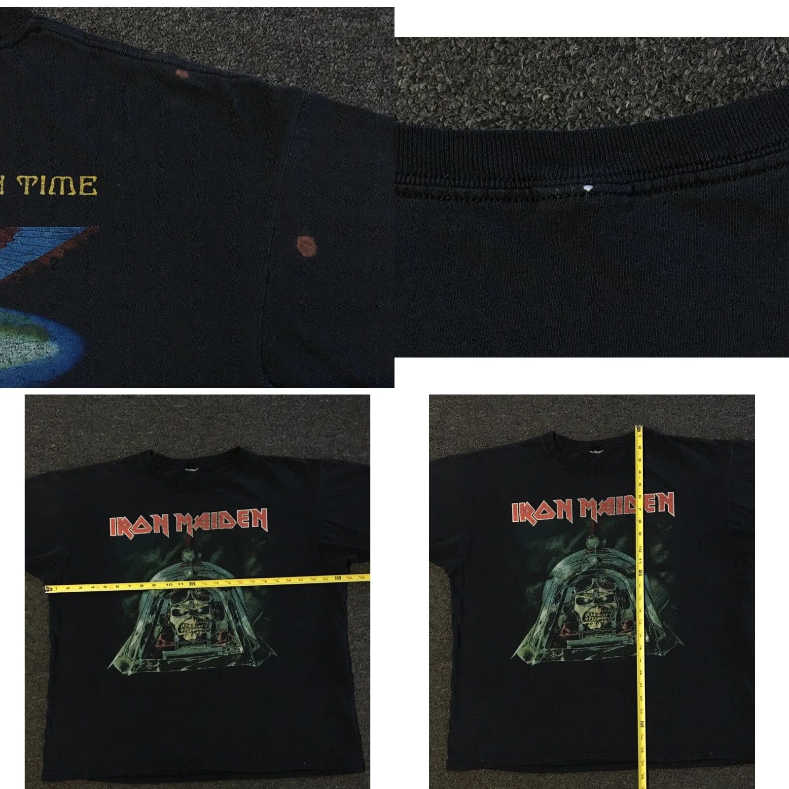 Vintage VINTAGE Iron Maiden Somewhere Back In Time Tour Shirt L Mens Black 2008 Grunge 90s Boxy Distressed World Tour Concert Shirt Size US L / EU 52-54 / 3 - 9 Thumbnail
