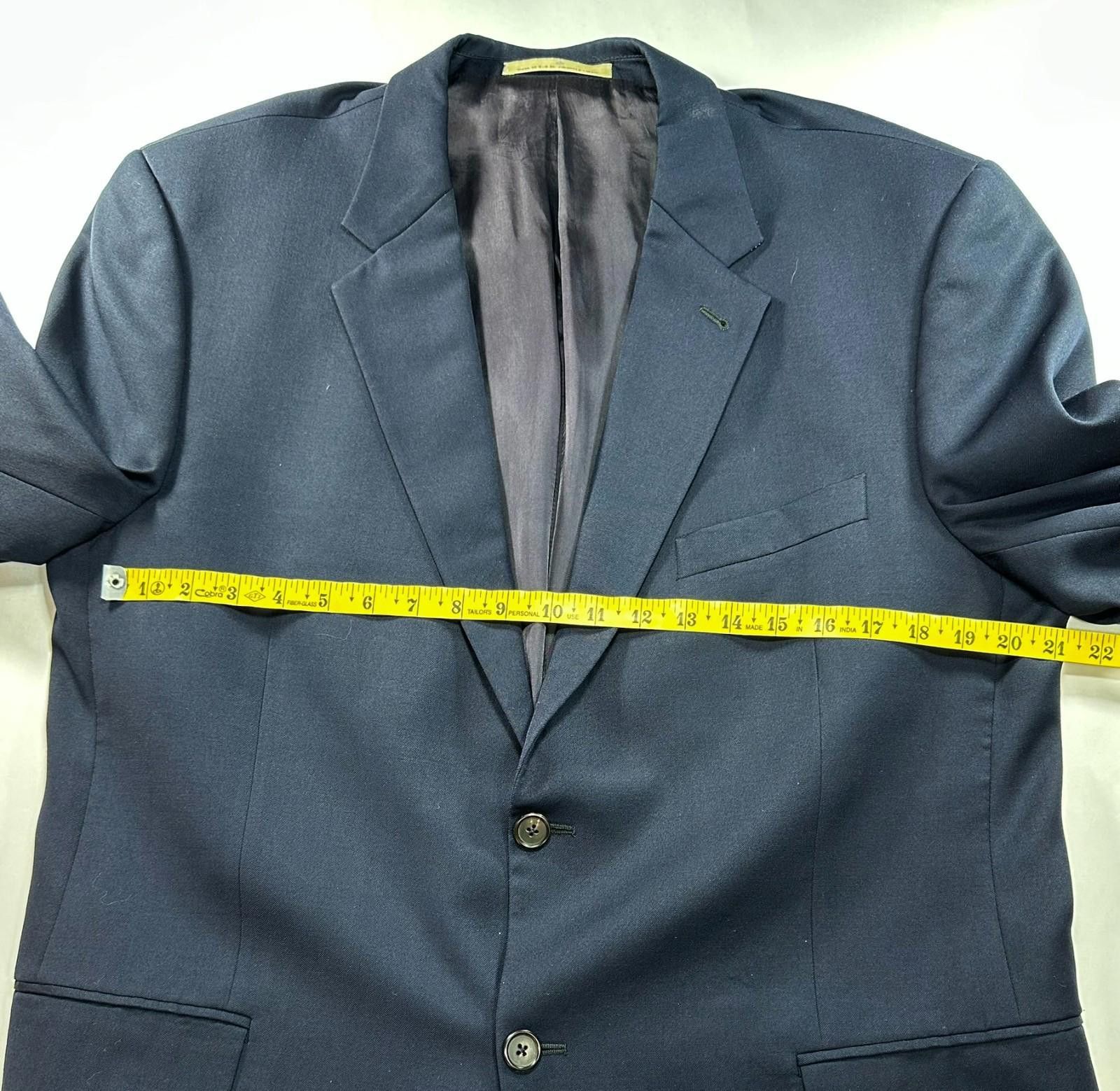 Joseph Abboud Joseph Abboud Single Breasted Wool Suit Jacket Blue 44R Size 44R - 5 Thumbnail