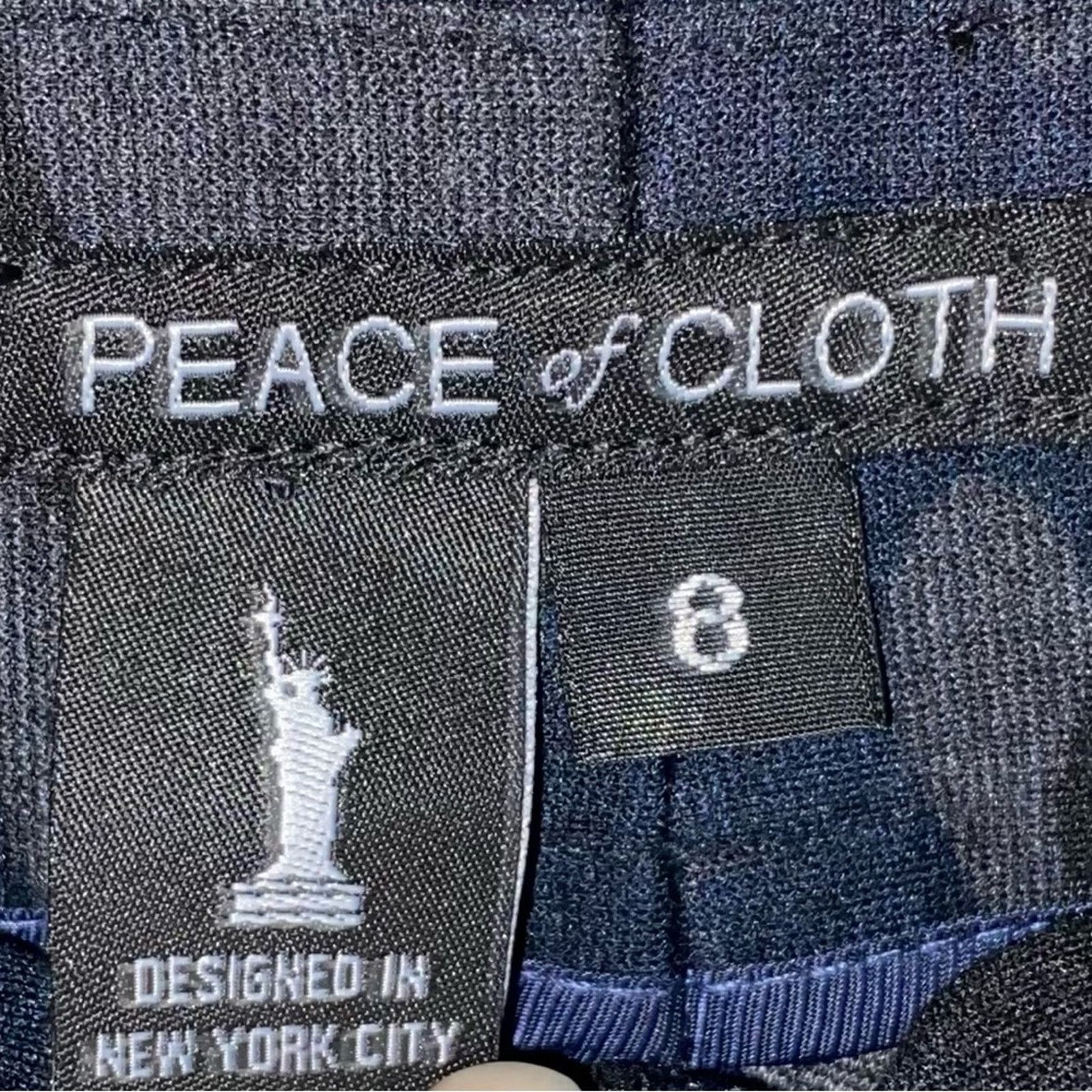 Other $197 Peace of Cloth NY Knit Slim Crop Navy Camo PANT 8 EUC Size 30" / US 8 / IT 44 - 3 Thumbnail