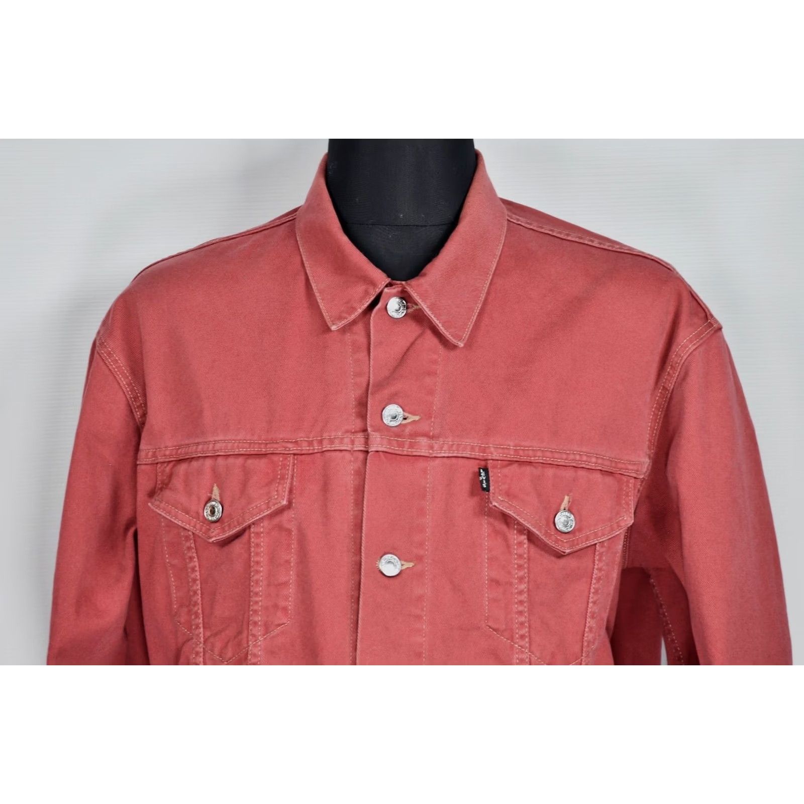 Levi's Levi's 70503-7783 Denim Jacket Black 2XL Trucker Vintage 90s Men Jacket US-Imported Croatia Burgundy Red - 6 Pockets Size US XXL / EU 58 / 5 - 2 Thumbnail