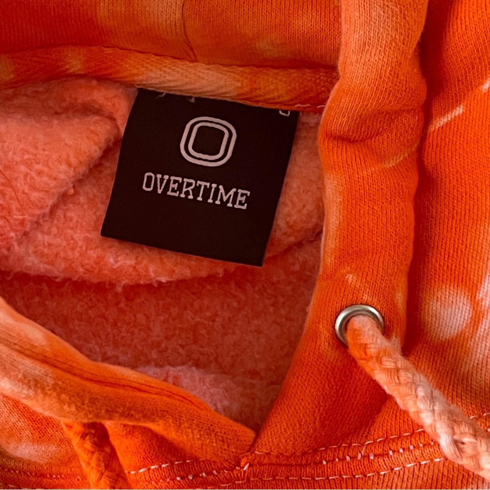 Other Overtime Women's Orange Tie-Dye Hoodie - thick - Medium Size ONE SIZE - 5 Thumbnail