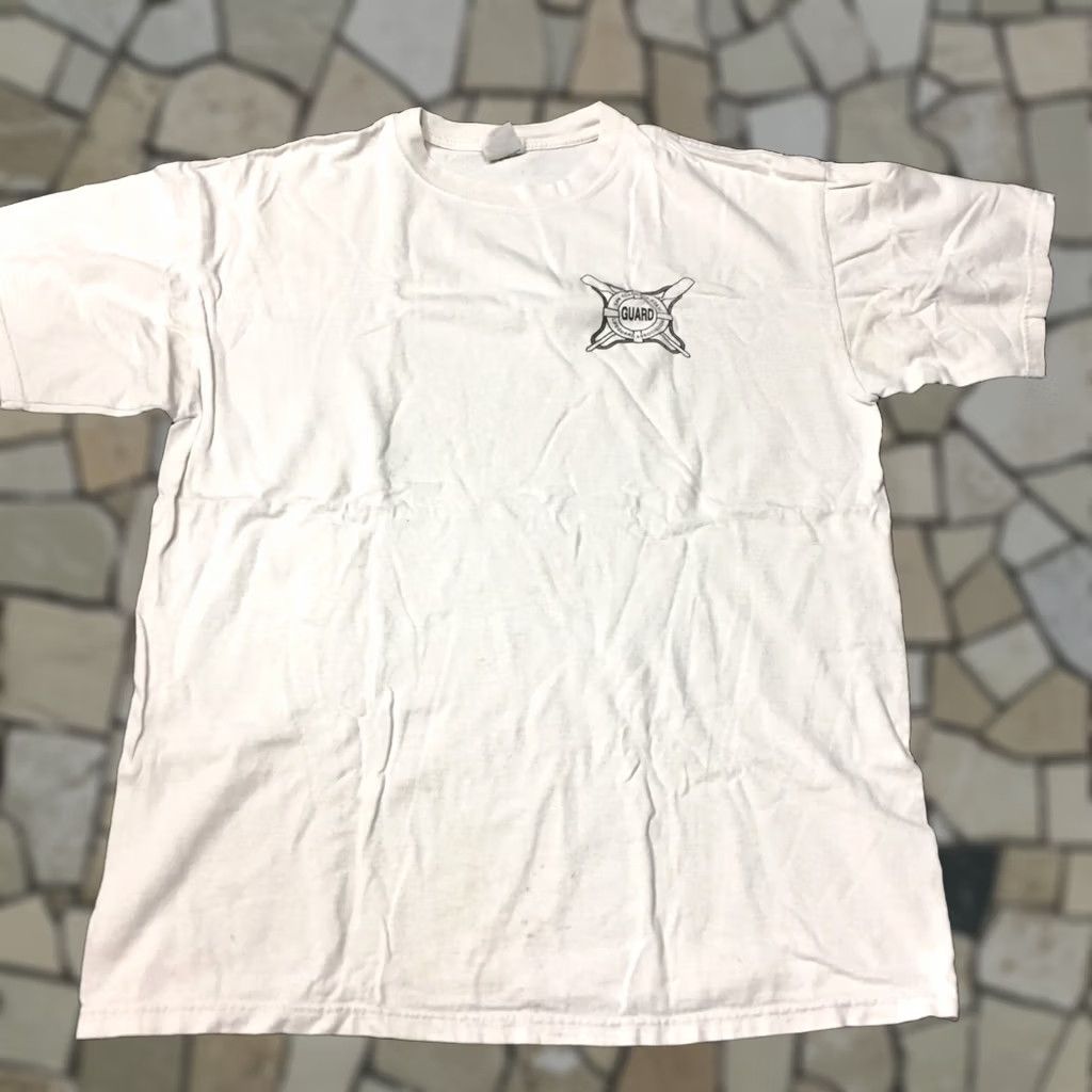 Anvil VINTAGE Anvil Surfer t-shirt Beach Shirt Mens White L Graphic Print Short Sleeve Crew Neck Domingo Doheny St Size US L / EU 52-54 / 3 - 1 Thumbnail