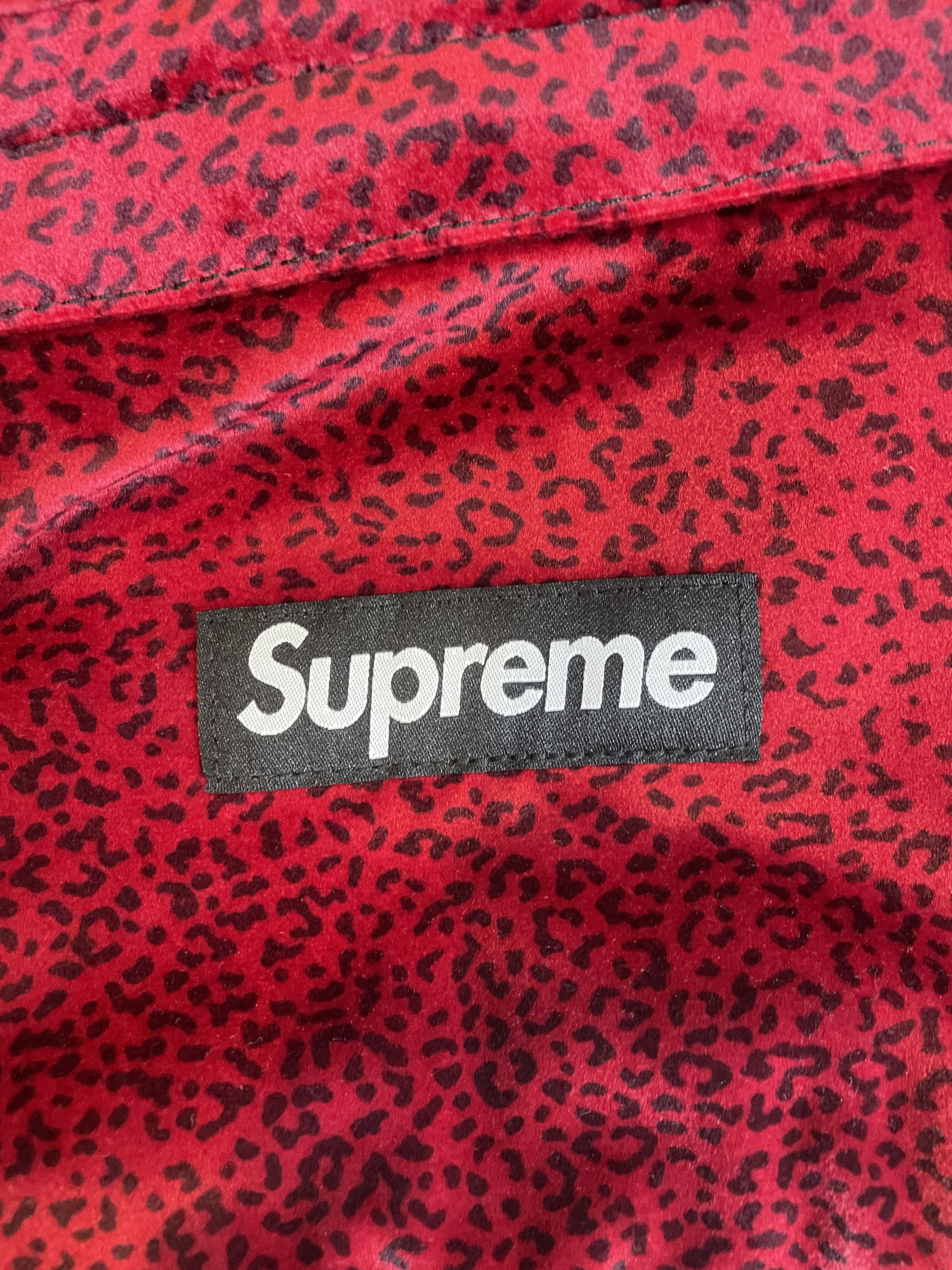 Supreme RED LEOPARD VELVET BACKPACK Size ONE SIZE - 10 Thumbnail