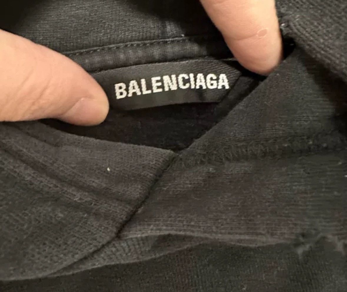 Balenciaga Balenciaga washed black letter hooded jacket2412-Nextarrow Size US XS / EU 42 / 0 - 3 Thumbnail