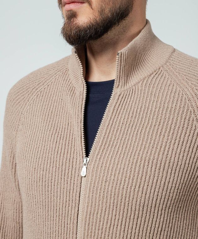 Brunello Cucinelli o1w1db10924 Cardigan in Brown Size US XS / EU 42 / 0 - 6 Thumbnail