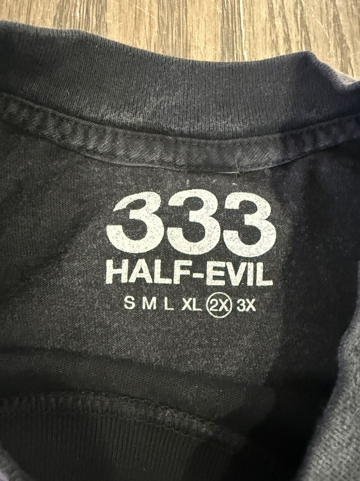 Half Evil ⚡️ Half Evil 333 Boxy Fit Sacraficed Tee Shirt 2XL XXL ⚡️ Size US XXL / EU 58 / 5 - 5 Thumbnail